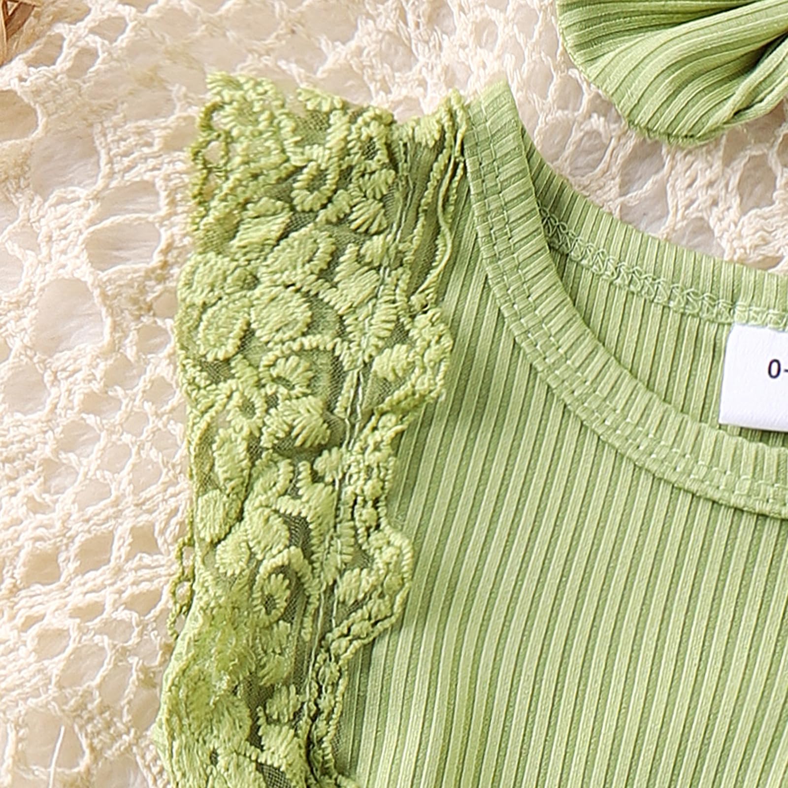 Baby Girl Clothes Newborn Romper Dress Infant Lace Ruffle Sleeveless Summer Outfits with Headband 0-12 Months WEBE CLOTHING