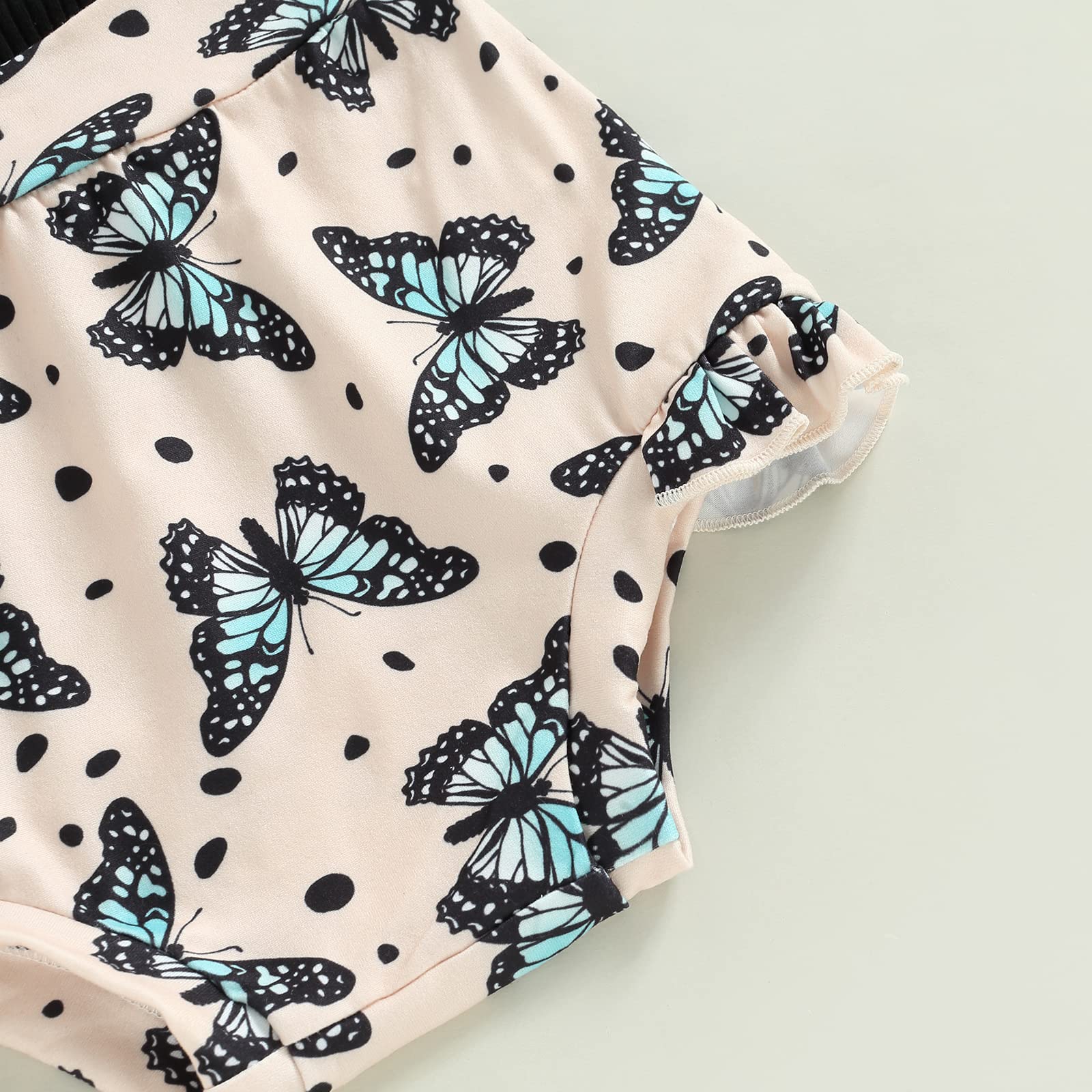 Newborn Baby Girl Summer Clothes Sleeveless Floral Top Ribbed Shorts Boho Outfit Set WEBE CLOTHING