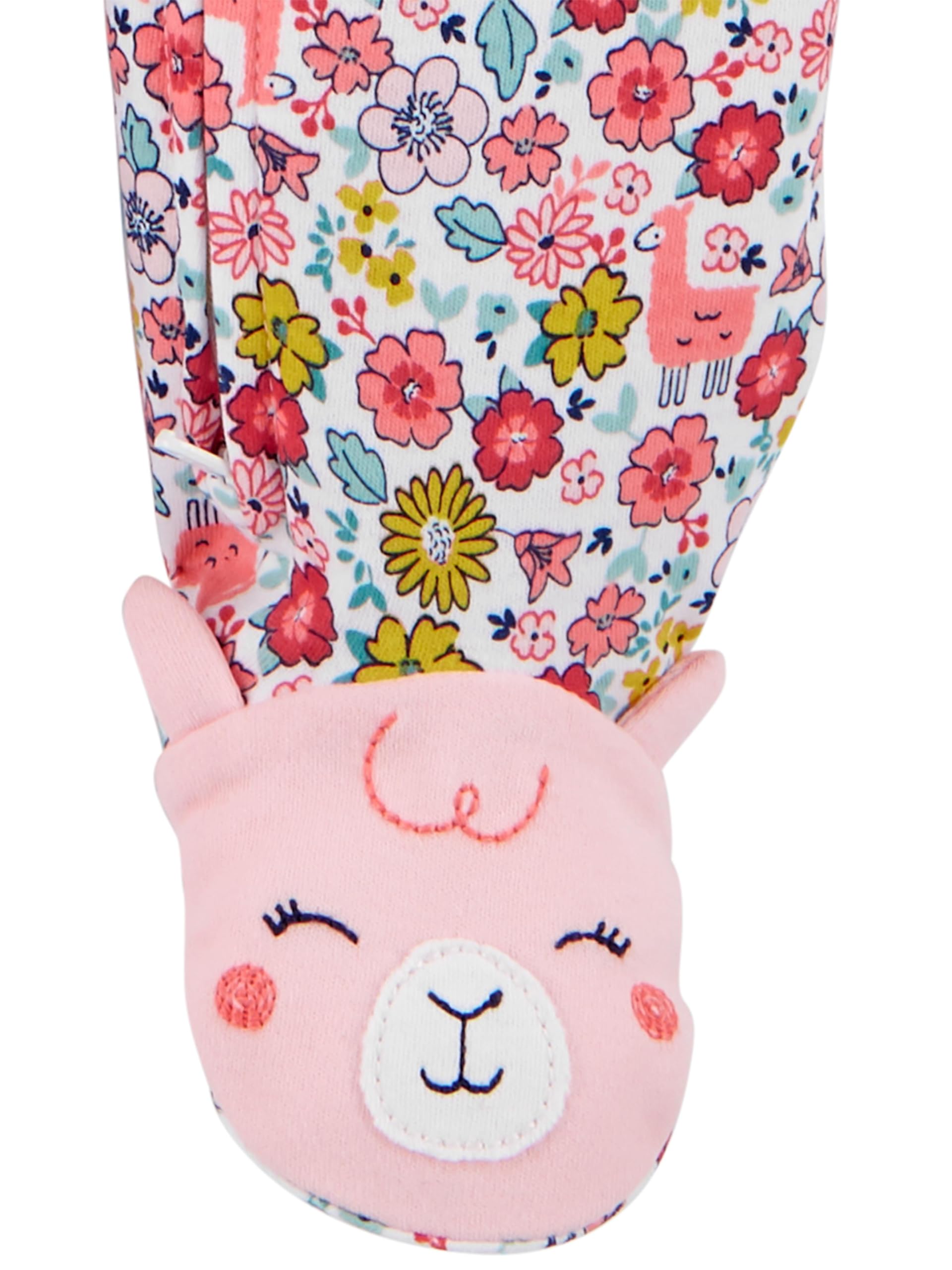 Simple Joys by Carter's Baby Girls' Cotton Footed Sleep and Play, Pack of 2