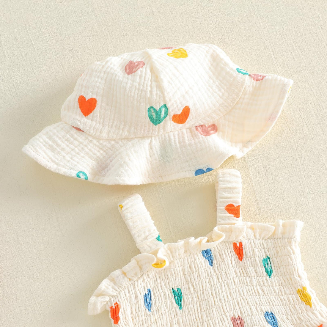 Mubineo Baby Girl Clothes Summer Dress Cotton Linen Romper Sleeveless Smocked Rompers Sun Dress Hat Skirt Boho Outfits WEBE CLOTHING