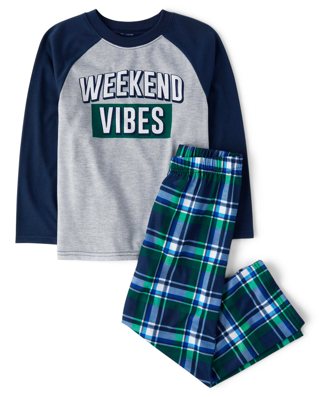 The Children's Place boys Long Sleeve Top and Pants 2 Piece Pajama Set