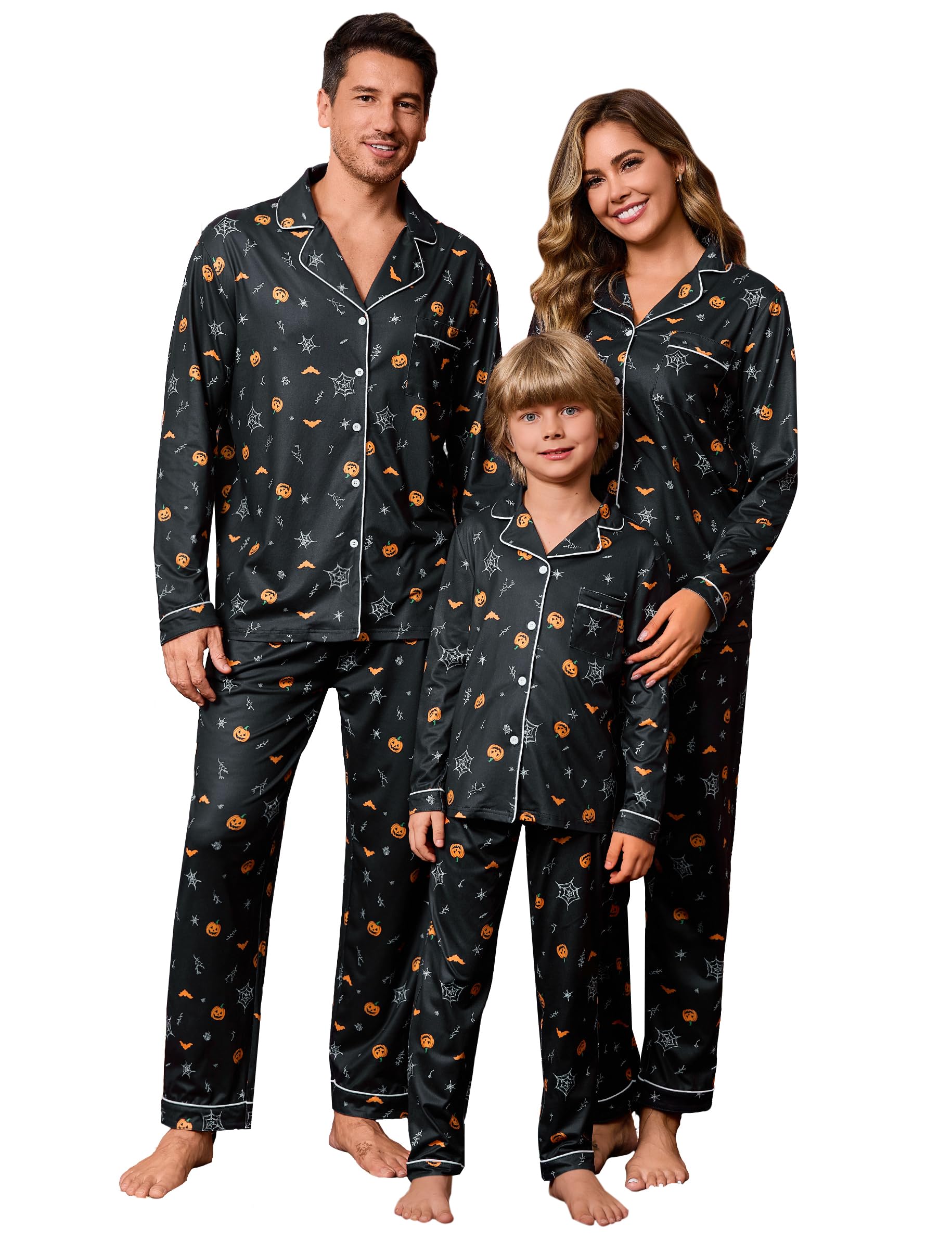 iClosam Christmas Family Matching Pajamas Long Sleeve Button Down Pj Set Festival Party Sleepwear
