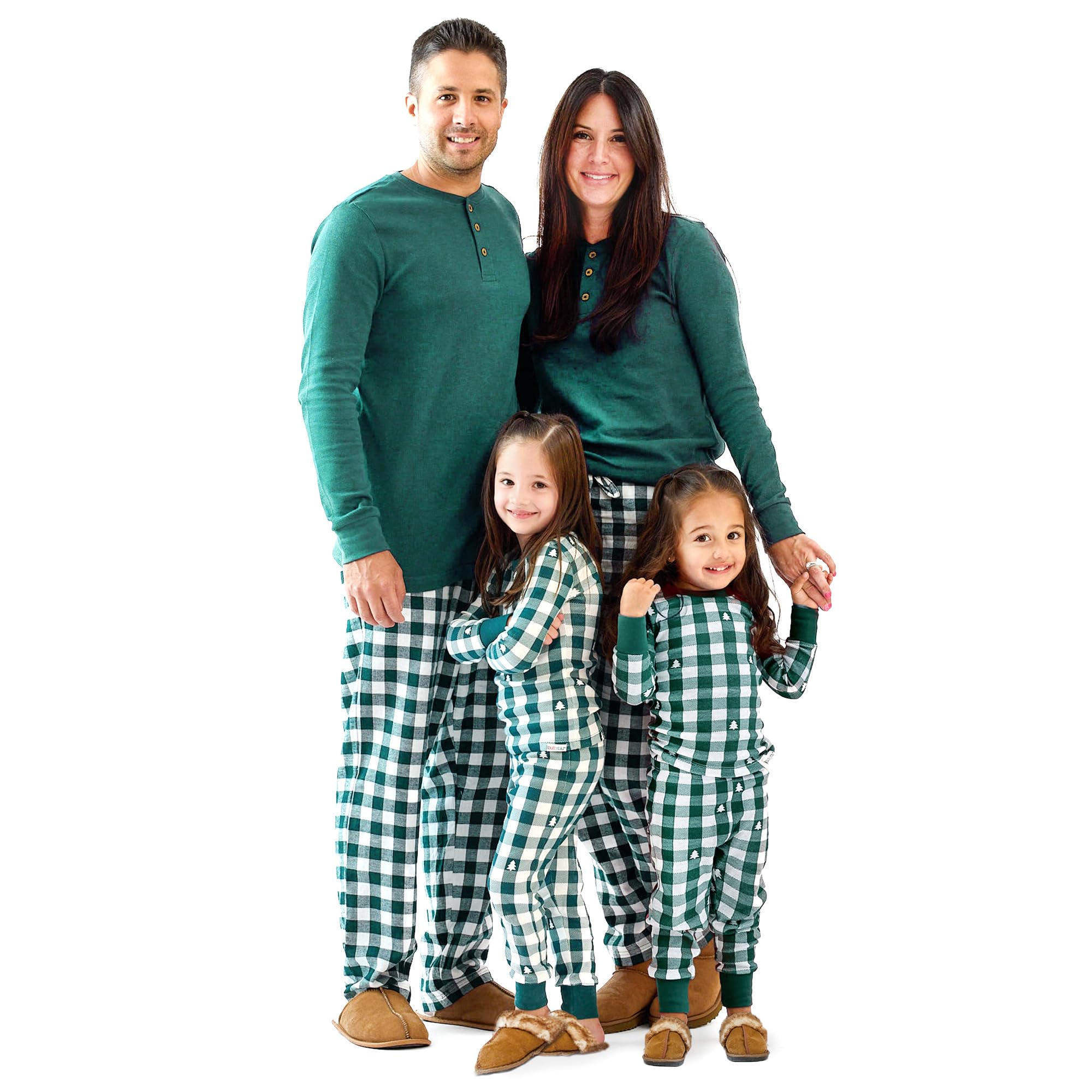 Butterblu JAMIE Matching Family Jammies Christmas Pajamas Organic Cotton PJs Womens, Mens, Kids, Toddlers, Baby, Pets