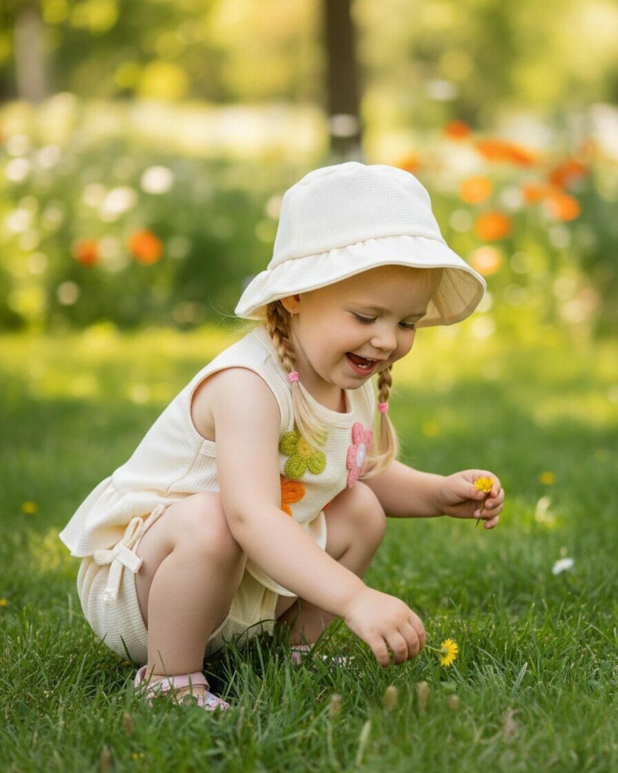 SODLON Baby Girl Clothes Infant Toddler Summer Outfits Clothing Sleeveless Ruffle Tank Top Shorts Sets with Hat for Girls WEBE CLOTHING