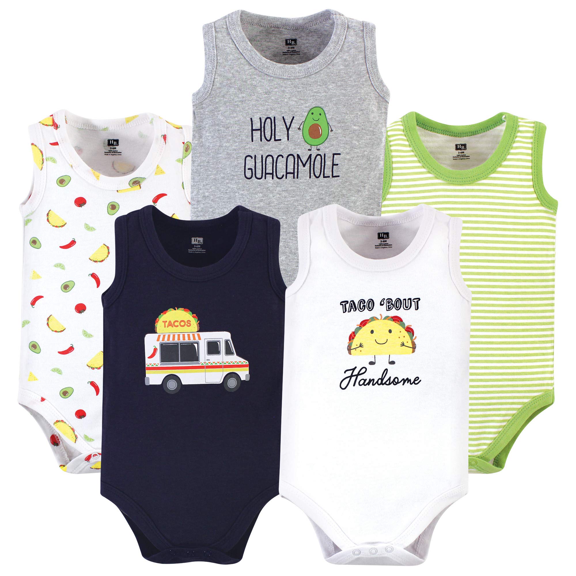Hudson Baby Unisex Baby Cotton Sleeveless Bodysuits WEBE CLOTHING