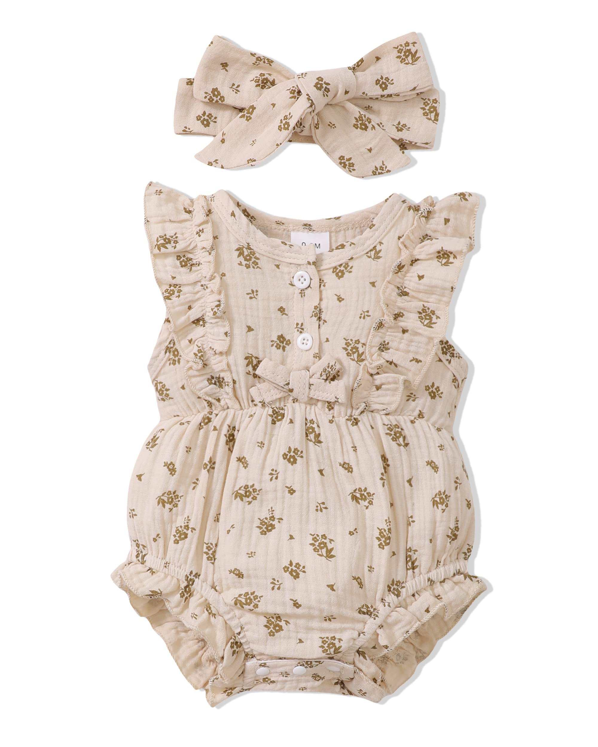 Renotemy Newborn Infant Baby Girl Clothes Rompers Summer Jumpsuits Short Sleeve Romper Infant Baby Clothes Girl WEBE CLOTHING