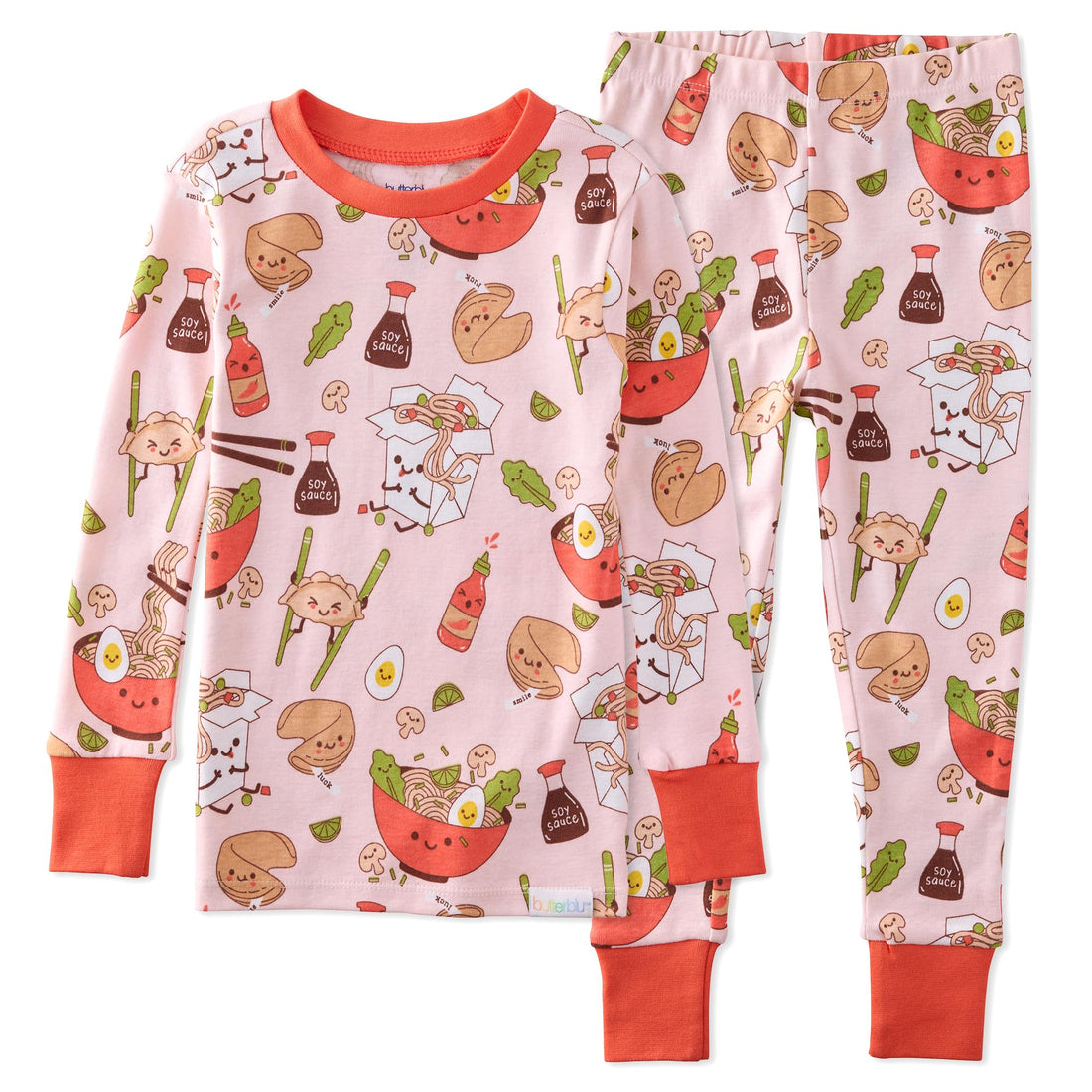 Butterblu Zen Snug-fit 2-Piece Pajamas 100% Organic Cotton Long Sleeve for Boys & Girls