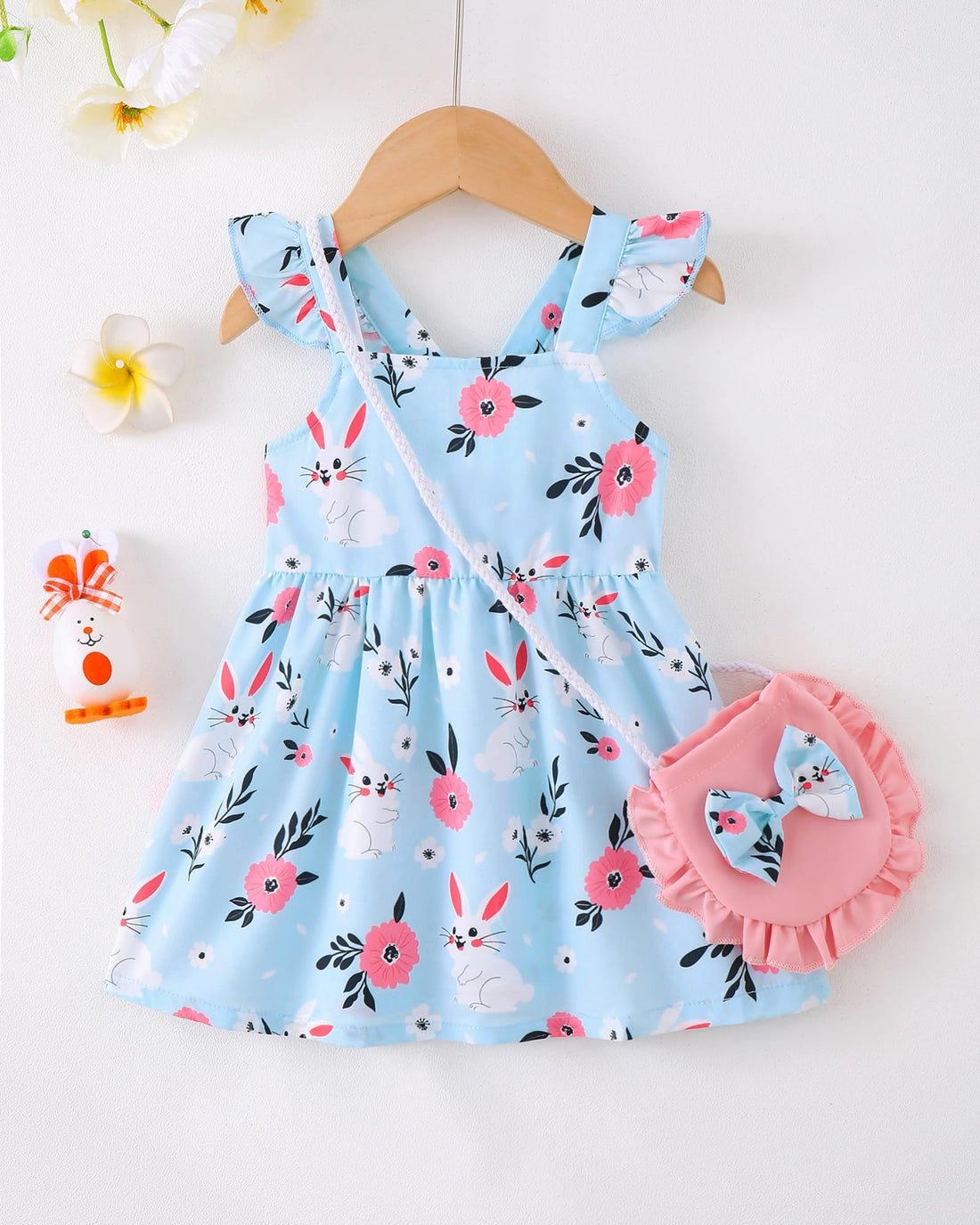 Mioglrie Baby Girl Clothes Newborn Dress Summer Toddler Girls' Clothing Casual Sundress with Cute Bag Infant Outfits WEBE CLOTHING