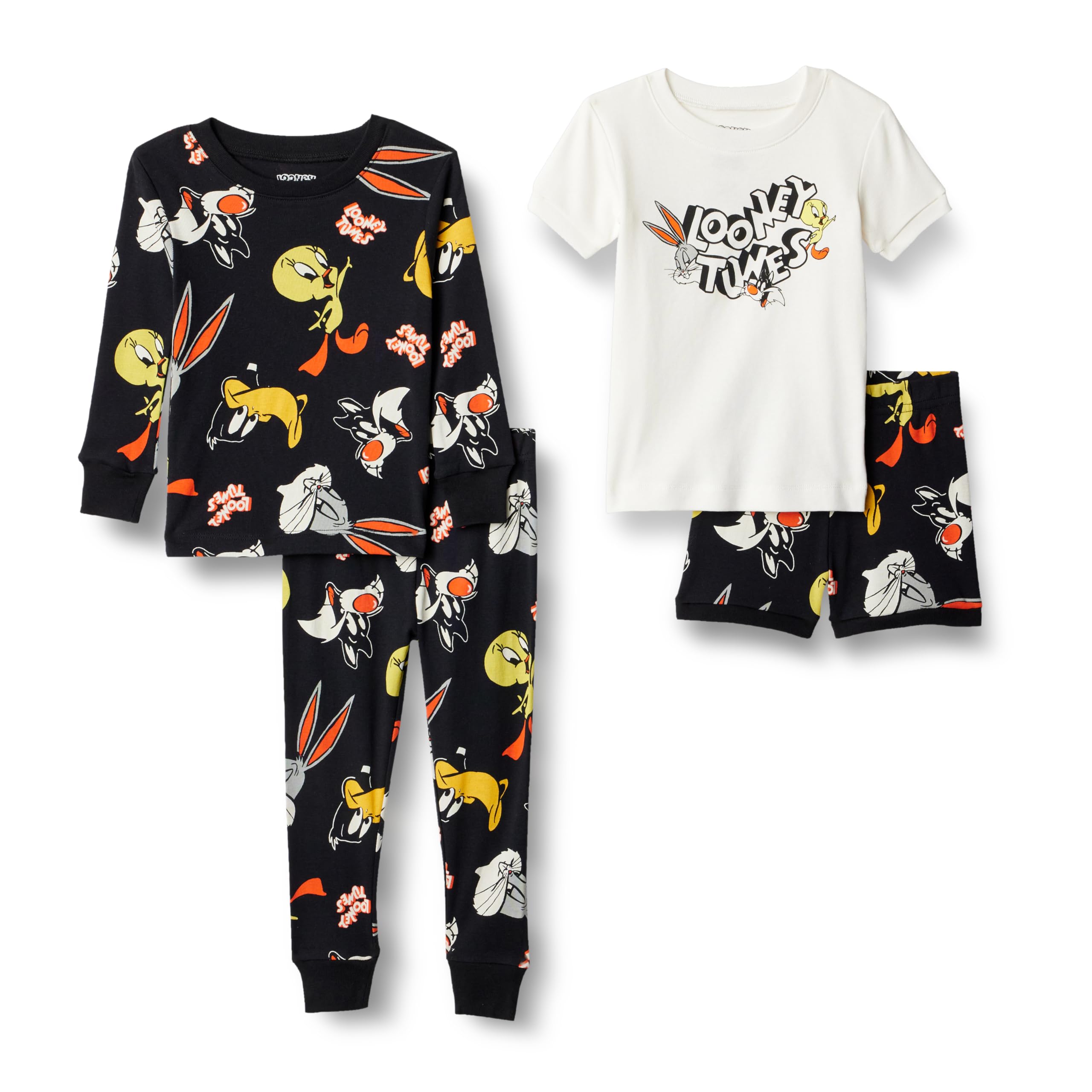 Amazon Essentials Babies, Toddlers and Boys' Snug-Fit Cotton Pajama Set, Multipacks