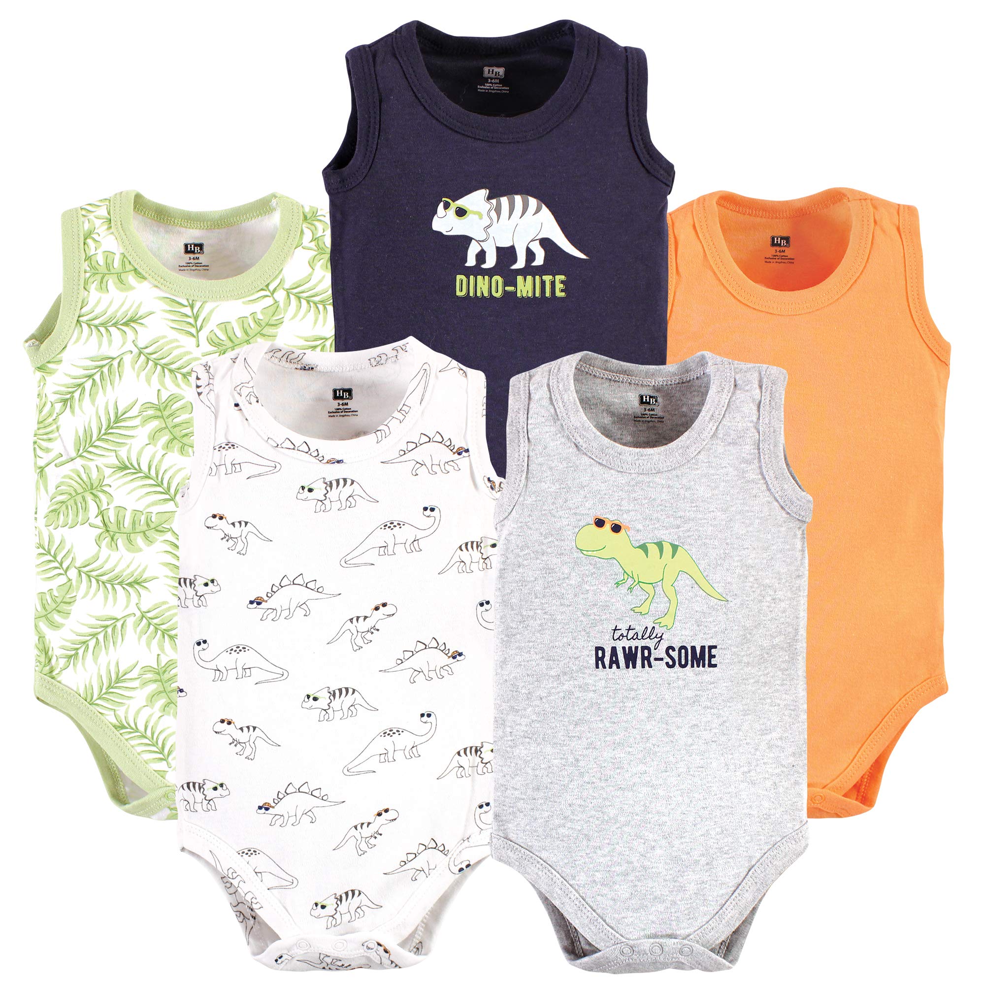 Hudson Baby Unisex Baby Cotton Sleeveless Bodysuits WEBE CLOTHING