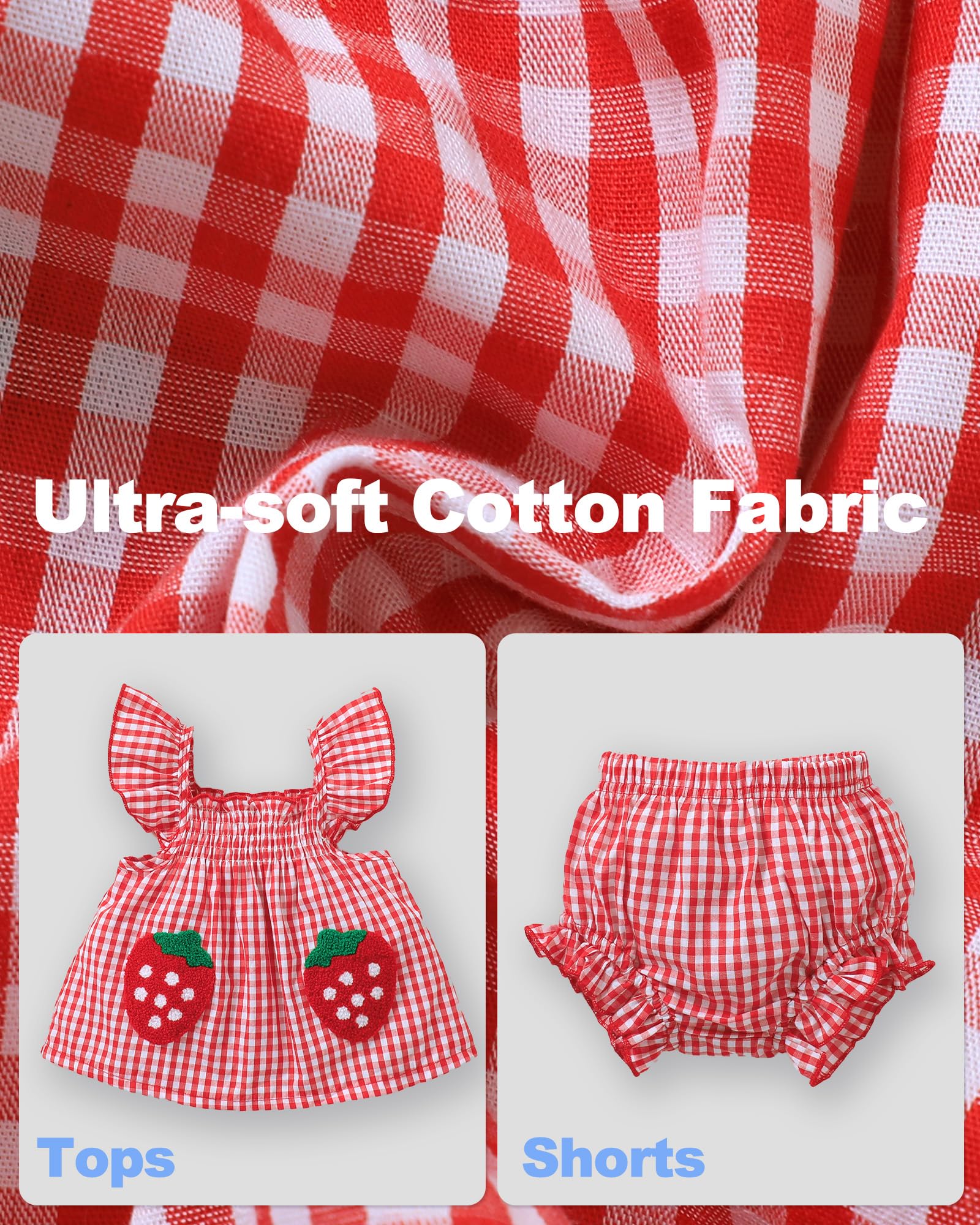 Jecson Newborn Baby Girl Summer Clothes Infant Girl Outfits Sleeveless Ruffle Top and Bloomers Shorts Set 0 3 6 12 Month WEBE CLOTHING