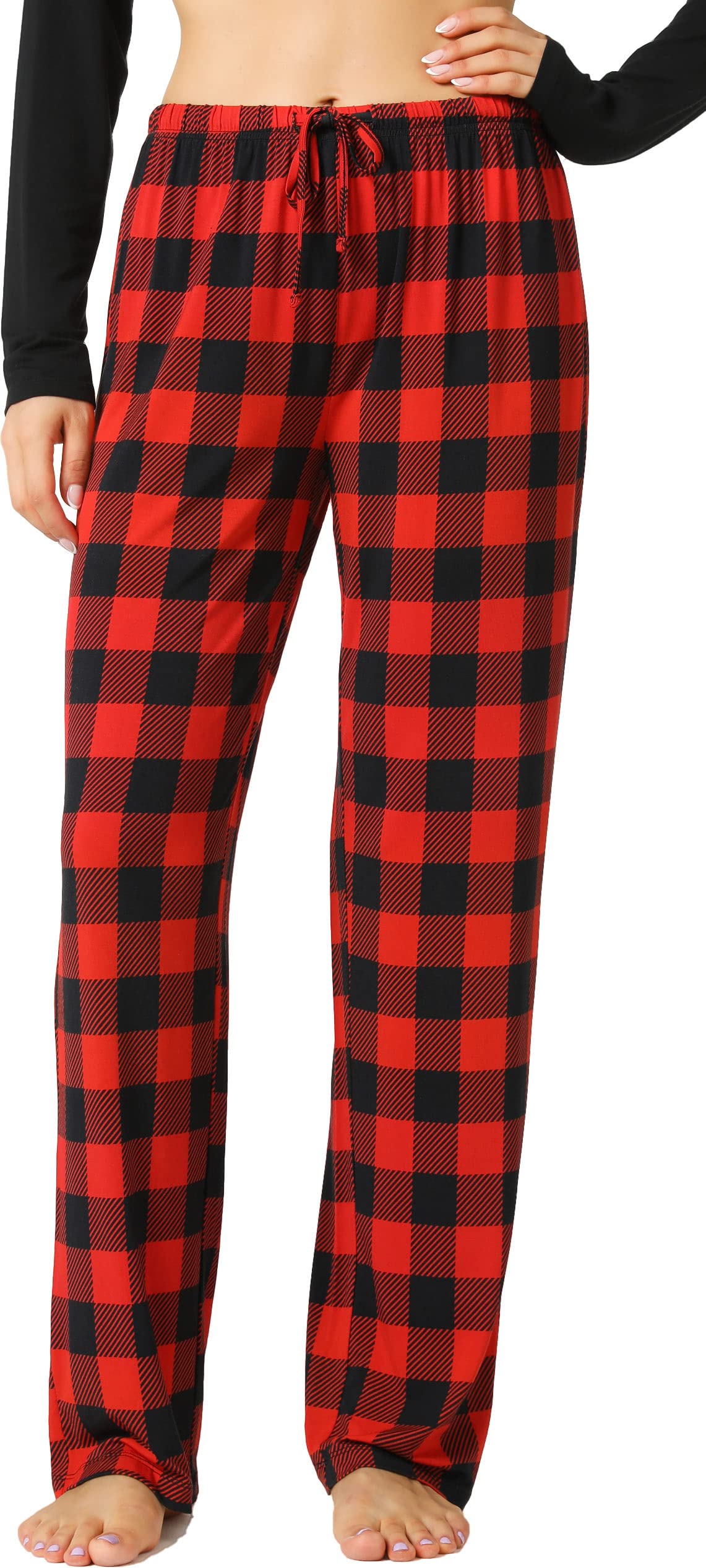 GYS Bamboo Viscose Women's Pajama Pants, Lightweight Comfy Casual Lounge Yoga Pants, Pj Bottoms Sleep Pants with Drawstring