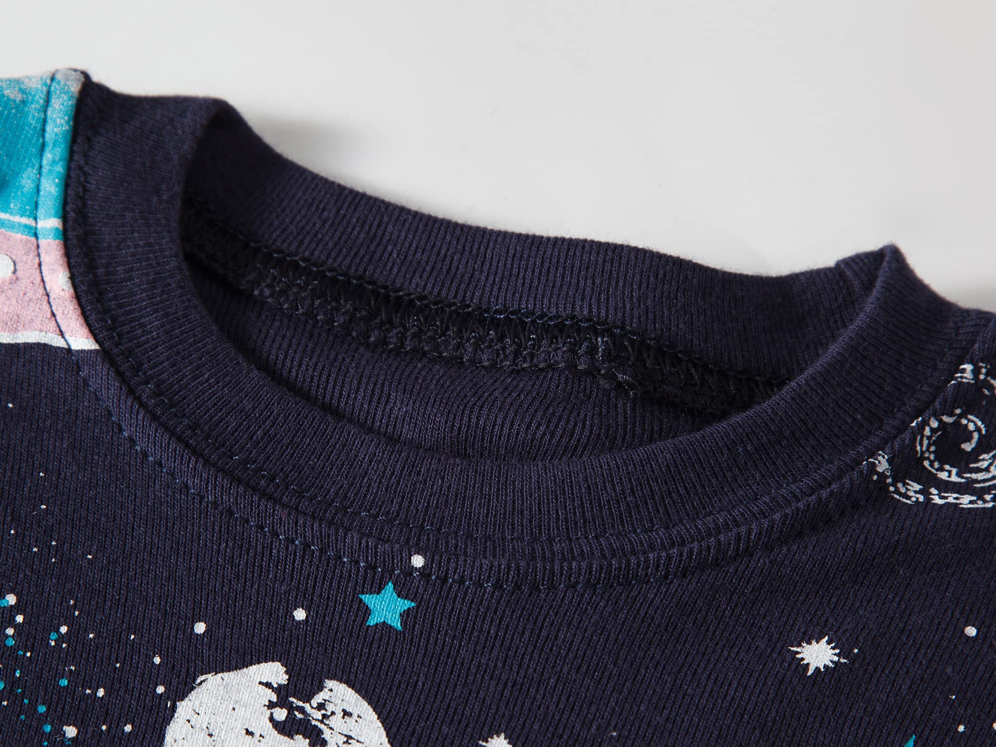 Dolphin&Fish Boys and Girls Soft Pajamas 100% Cotton Toddler Pjs Long Sleeve Kid Sleepwear Sets