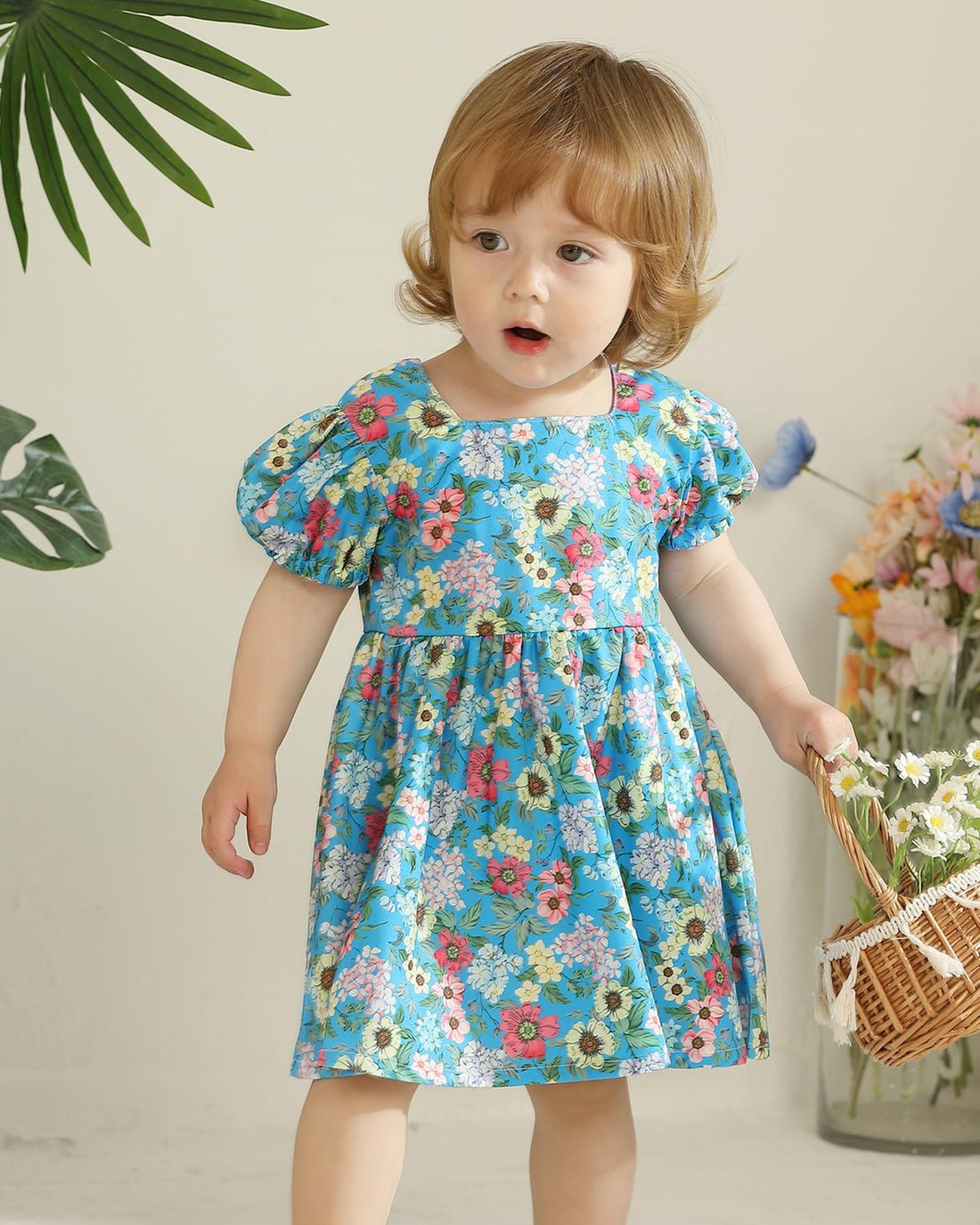 sweetabby Toddler Baby Girl Dresses Summer Clothes Boho Short Sleeve Dress Ruffle Infant Sundress Cute Girls Outfit WEBE CLOTHING
