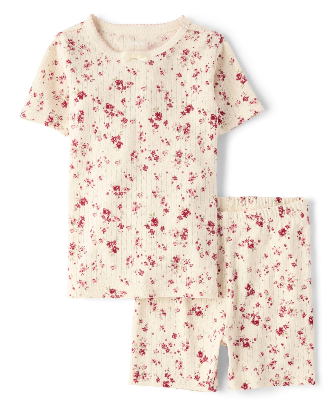 Gymboree Girls' And Toddler 100% Cotton Short Sleeve Top and Shorts, Gymmies Pajama Set