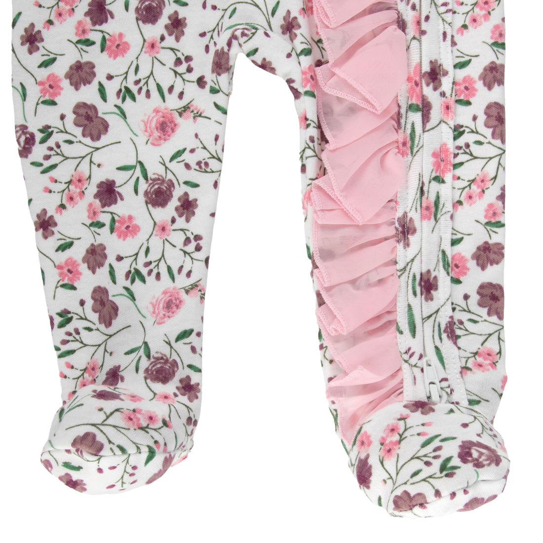 Baby Essentials Baby Girl Sleepers,4 Piece Outfit Set, Romper Footies and Headband – All Season Baby Clothes Gift Set
