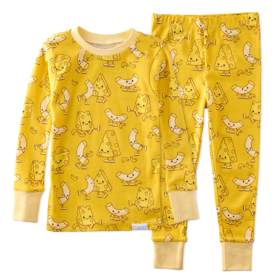 Butterblu Zen Snug-fit 2-Piece Pajamas 100% Organic Cotton Long Sleeve for Boys & Girls