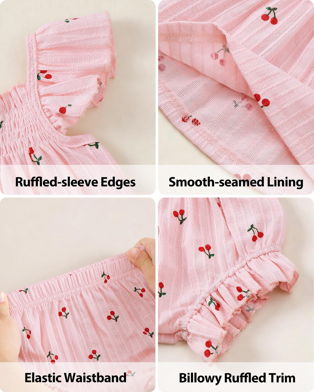 Jecson Newborn Baby Girl Summer Clothes Infant Girl Outfits Sleeveless Ruffle Top and Bloomers Shorts Set 0 3 6 12 Month WEBE CLOTHING