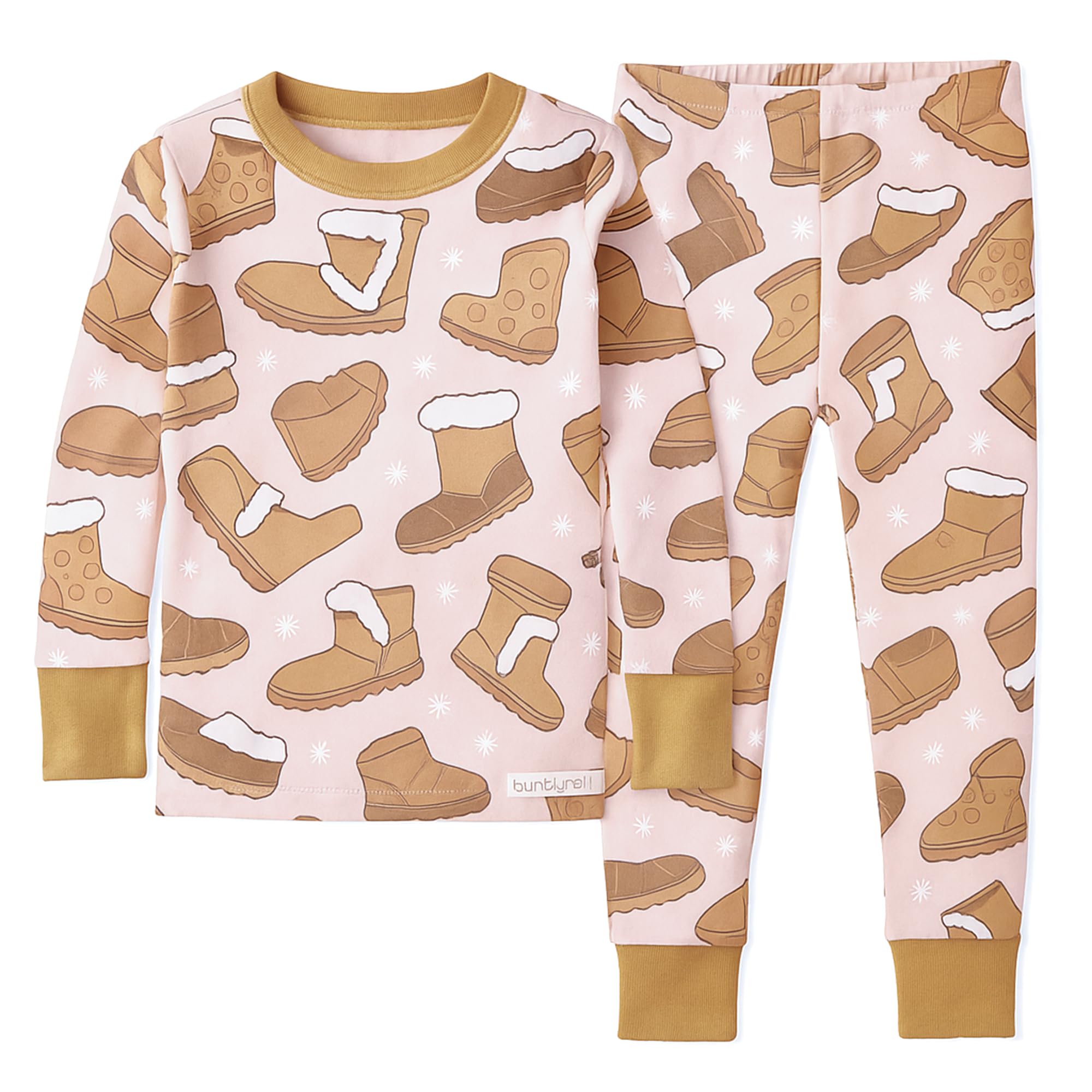 Butterblu Zen Snug-fit 2-Piece Pajamas 100% Organic Cotton Long Sleeve for Boys & Girls