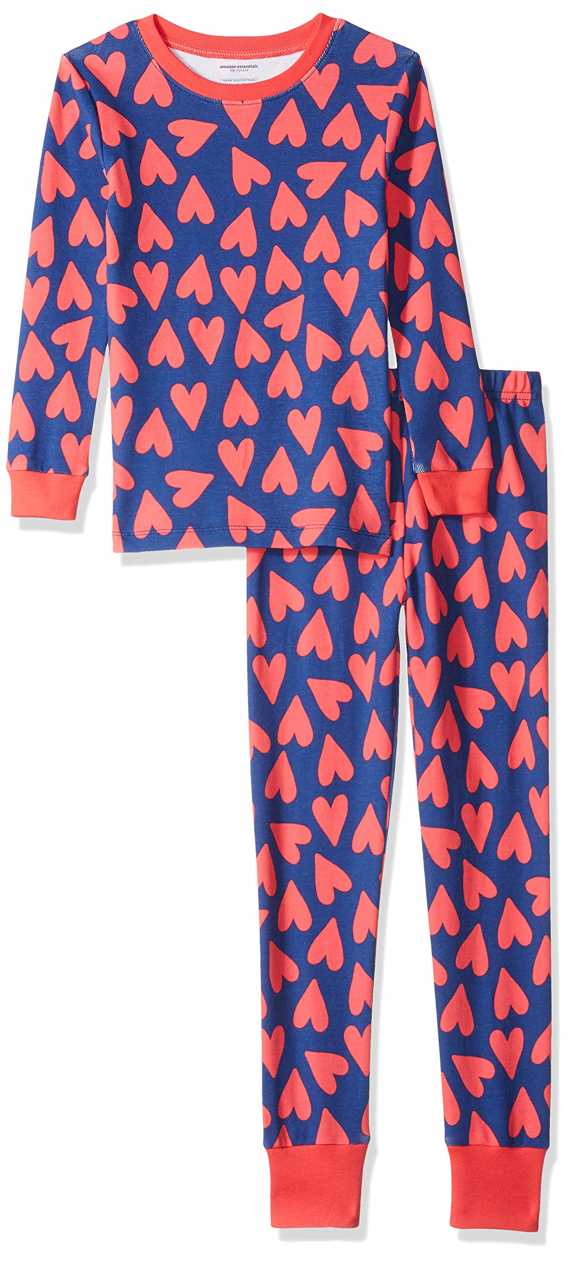 Amazon Essentials Babies, Toddlers and Boys' Snug-Fit Cotton Pajama Set, Multipacks