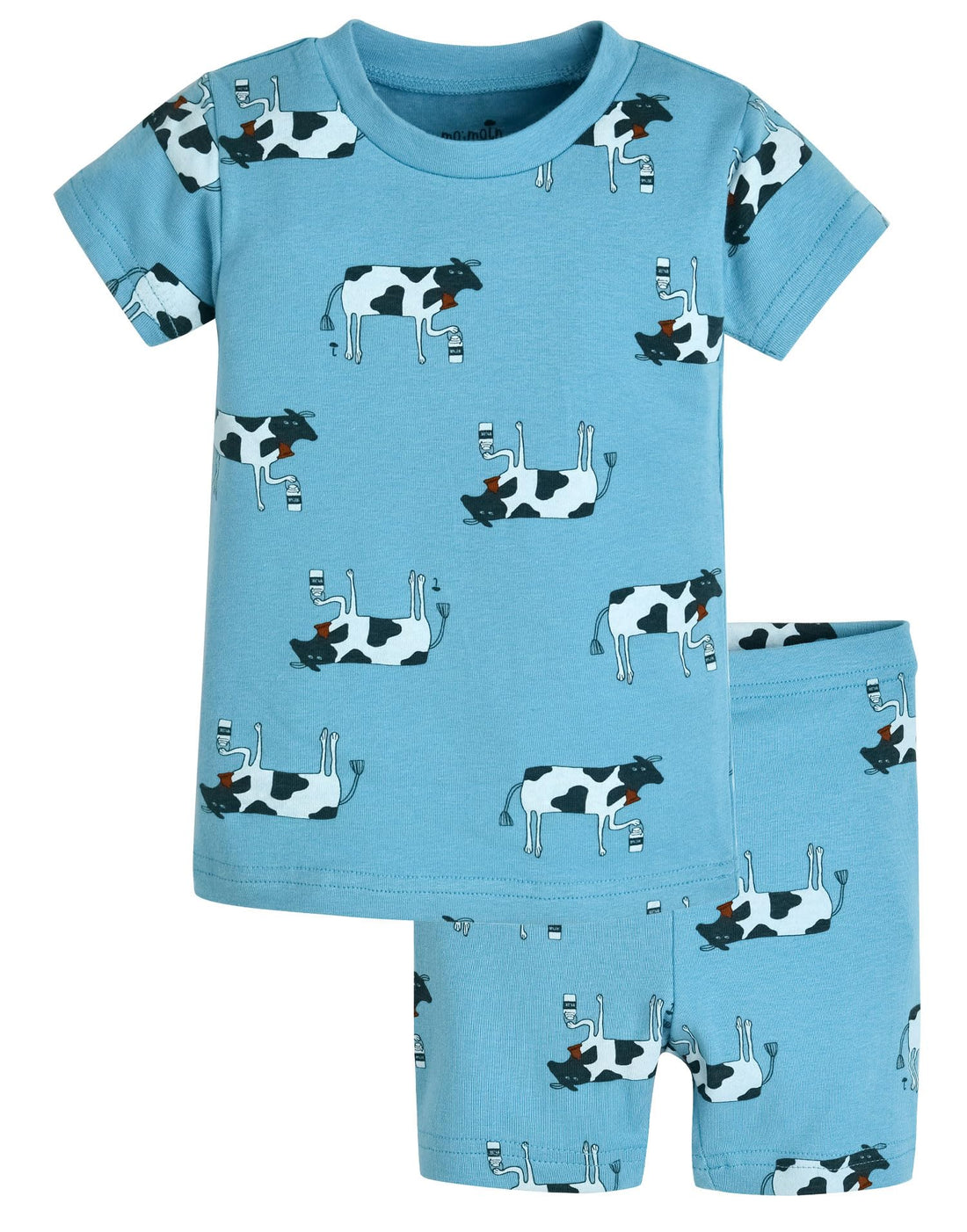 moimoln 6M-8Y Baby Toddler Pajamas Cotton Blend Summer PJs Short Sleeve Snug Fit WEBE CLOTHING