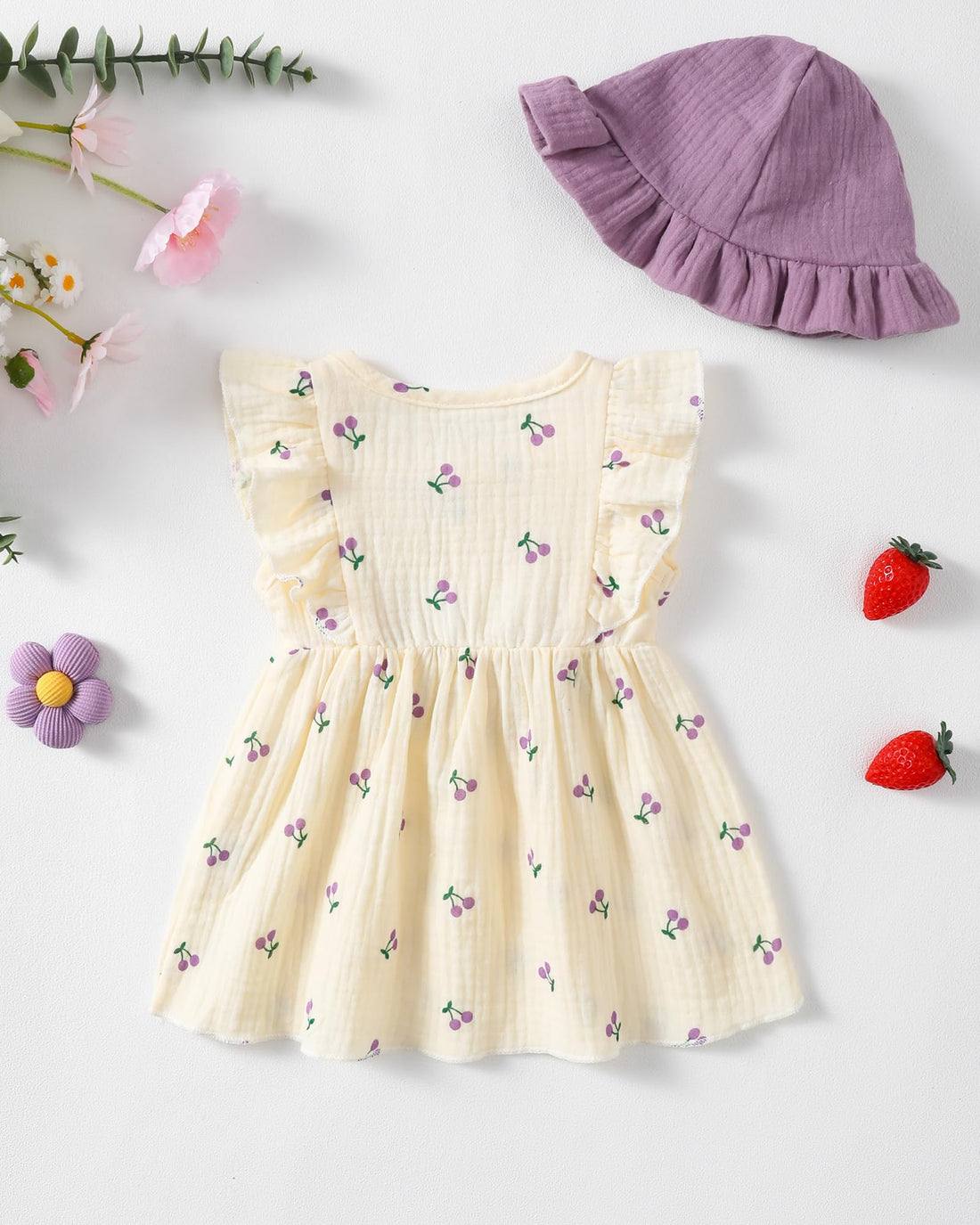 sweetabby Toddler Baby Girl Dresses Summer Clothes Boho Short Sleeve Dress Ruffle Infant Sundress Cute Girls Outfit WEBE CLOTHING