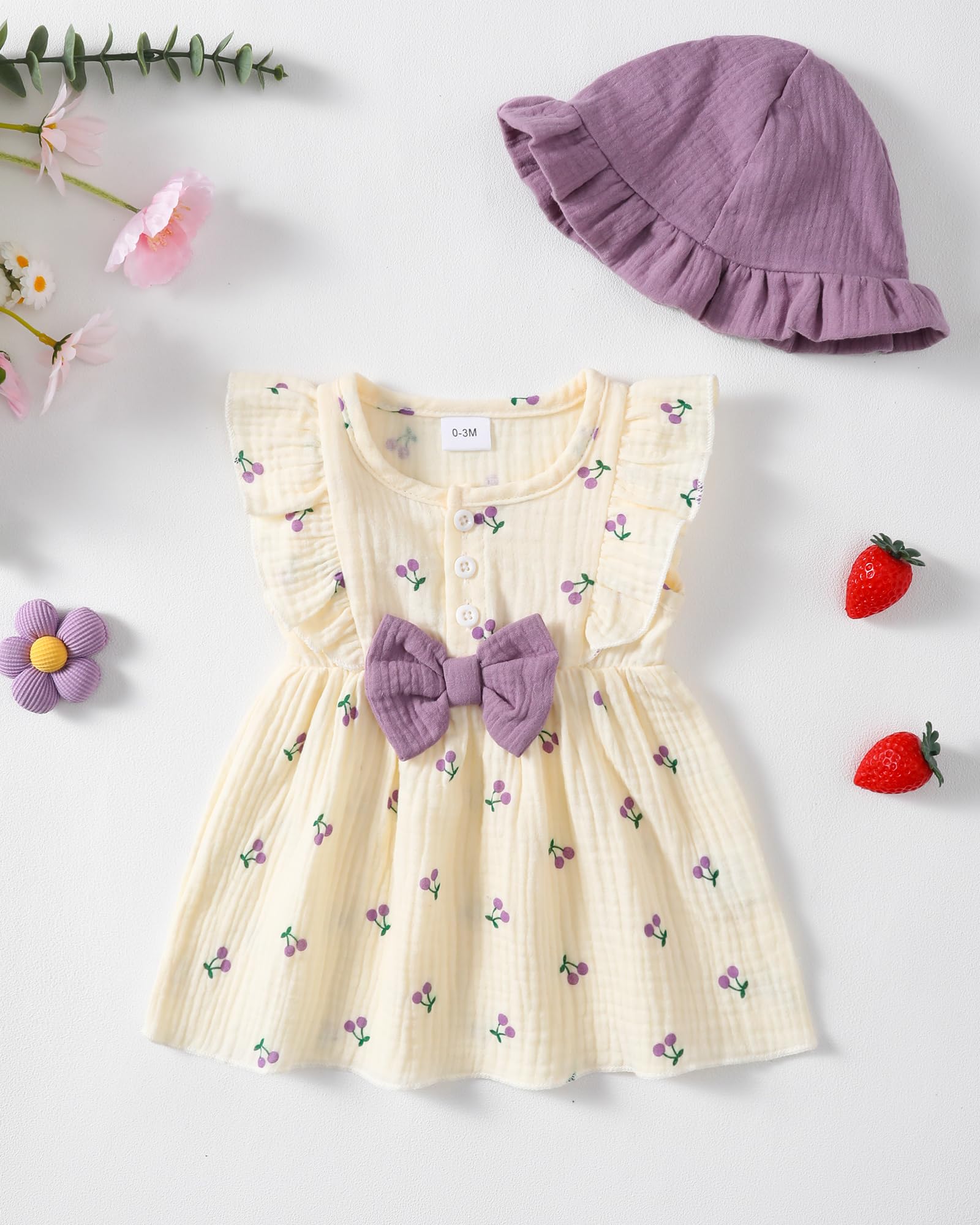 sweetabby Toddler Baby Girl Dresses Summer Clothes Boho Short Sleeve Dress Ruffle Infant Sundress Cute Girls Outfit WEBE CLOTHING
