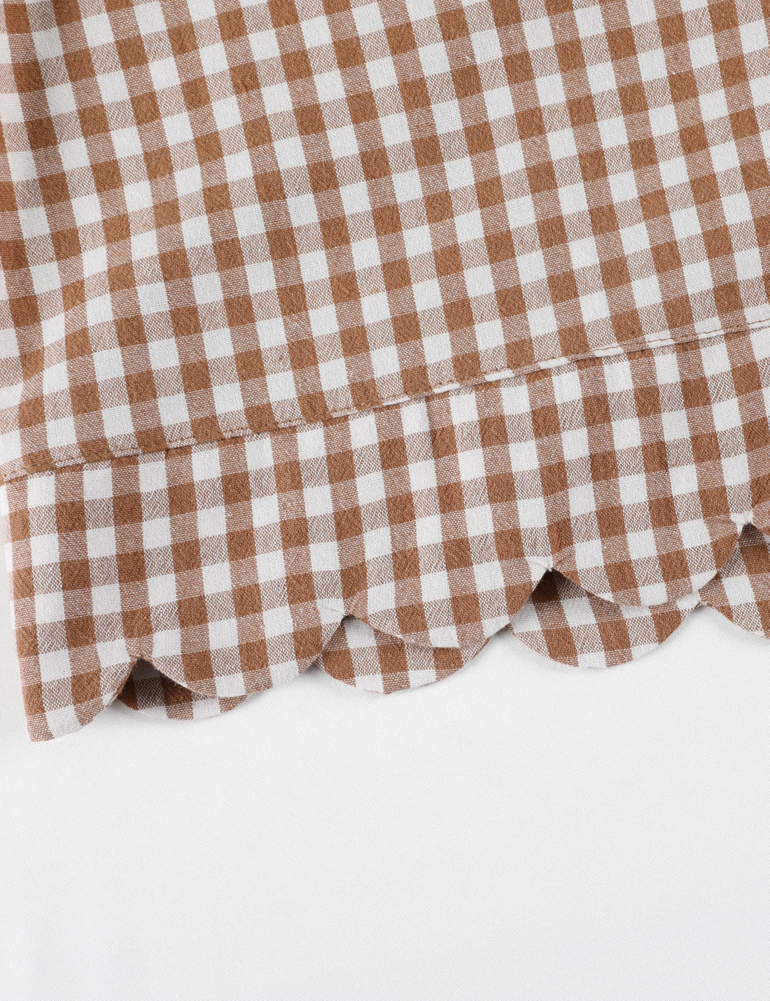 Tanming Womens Gingham 2 Piece Pajamas Sets Puff Sleeve Babydoll Shirt Ruffle Pants Pj Lounge Set Sleepwear WEBE CLOTHING