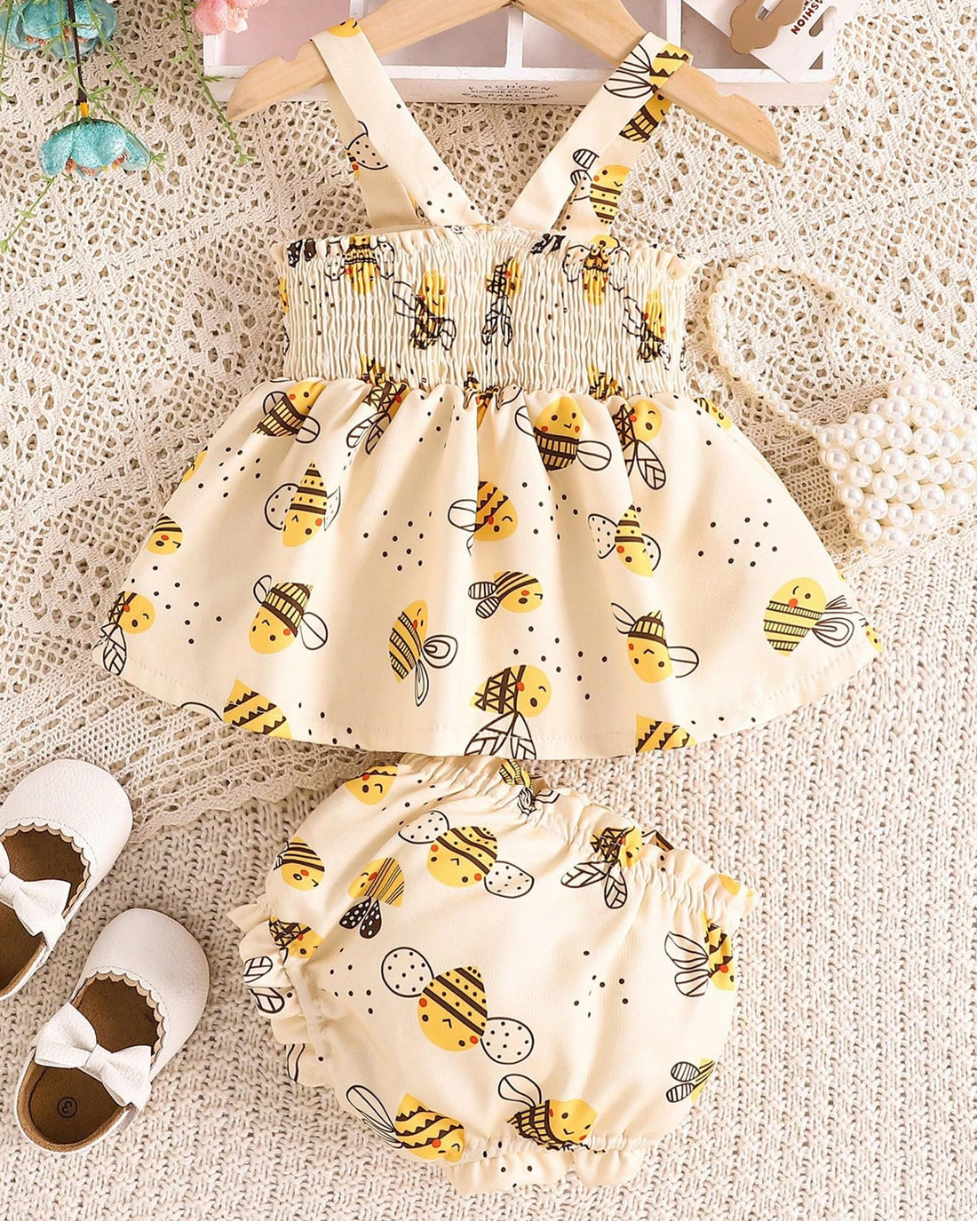 Newborn Baby Girl Clothes Summer Outfits Infant Ruffle Sleeveless Cute Bow Tank Tops 3 6 12 18 Months WEBE CLOTHING