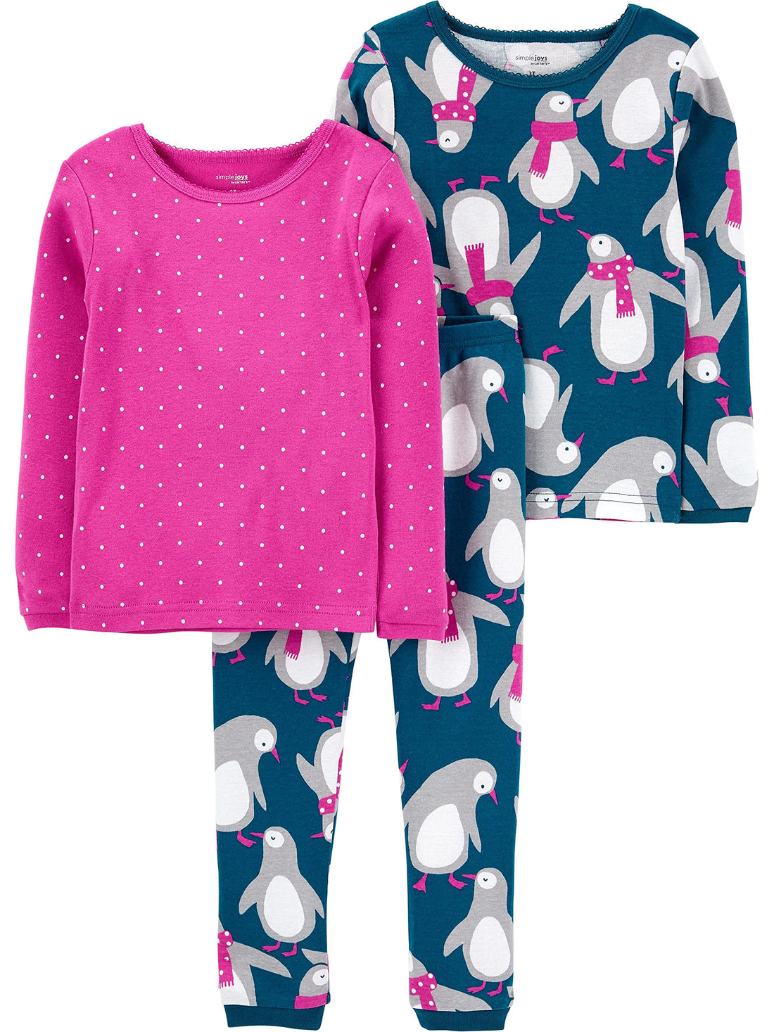 Simple Joys by Carter's Baby 3-Piece Snug-fit Cotton Holiday Pajama Set