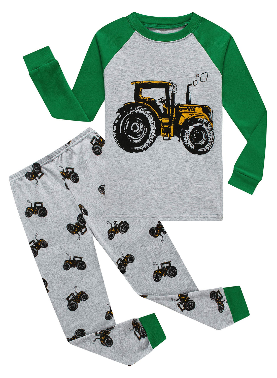 Family Feeling Kids & Toddler Boys Pajamas 2 Piece Pjs Set 100% Cotton Sleepwear