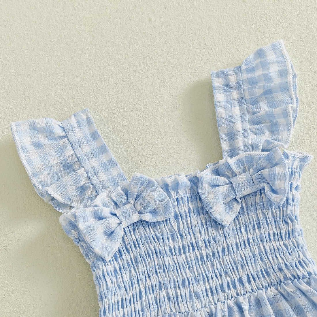 Baby Girl Clothes Infant Summer Outfits Set Plaid Ruffle Sleeve Shirt Tops and Bloomers Shorts WEBE CLOTHING