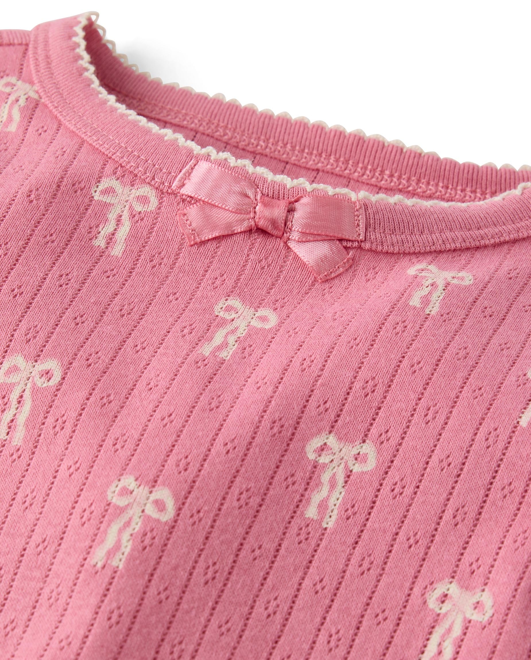 Gymboree Girls' And Toddler 100% Cotton Short Sleeve Top and Shorts, Gymmies Pajama Set
