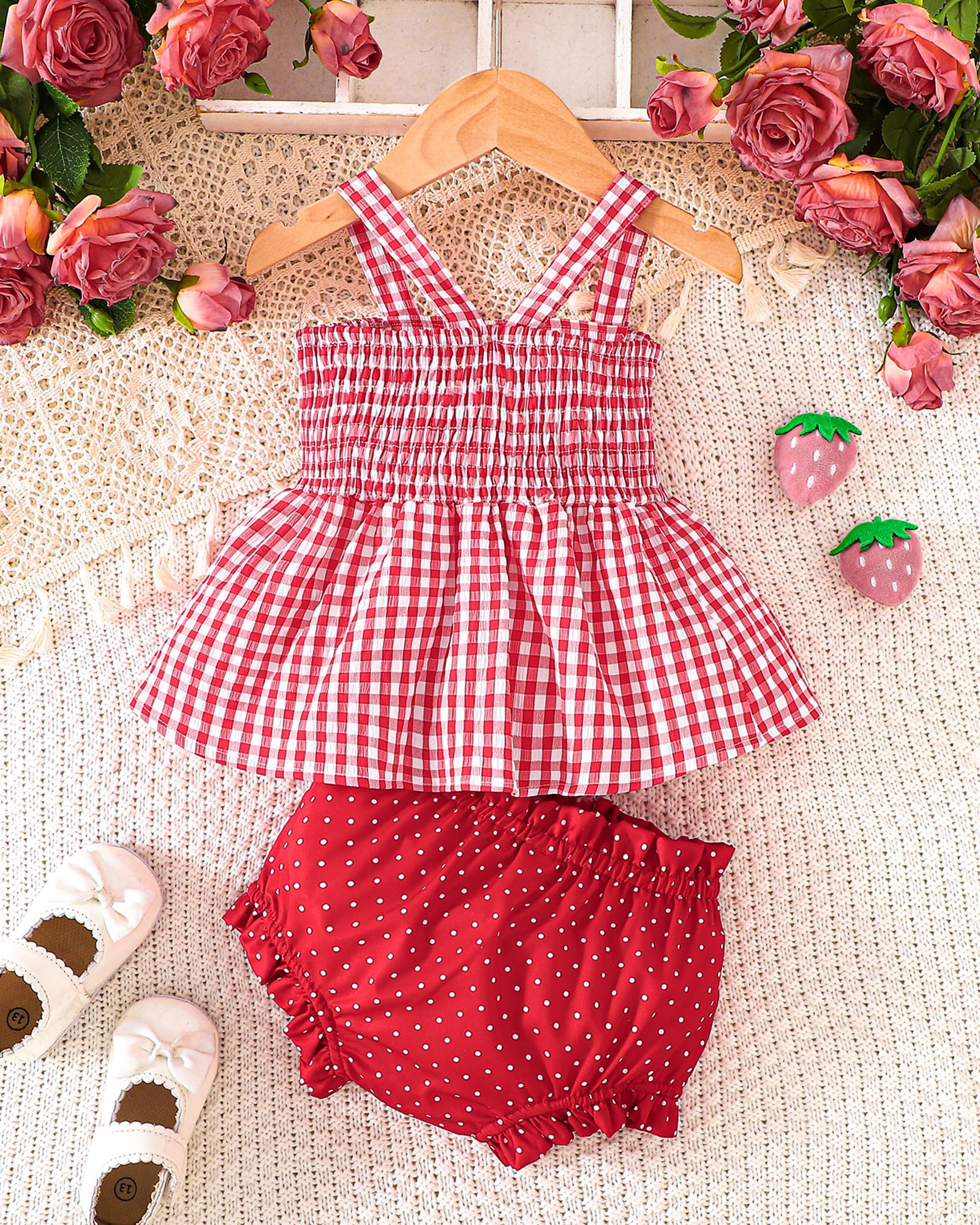 Newborn Baby Girl Clothes Summer Outfits Infant Ruffle Sleeveless Cute Bow Tank Tops 3 6 12 18 Months WEBE CLOTHING