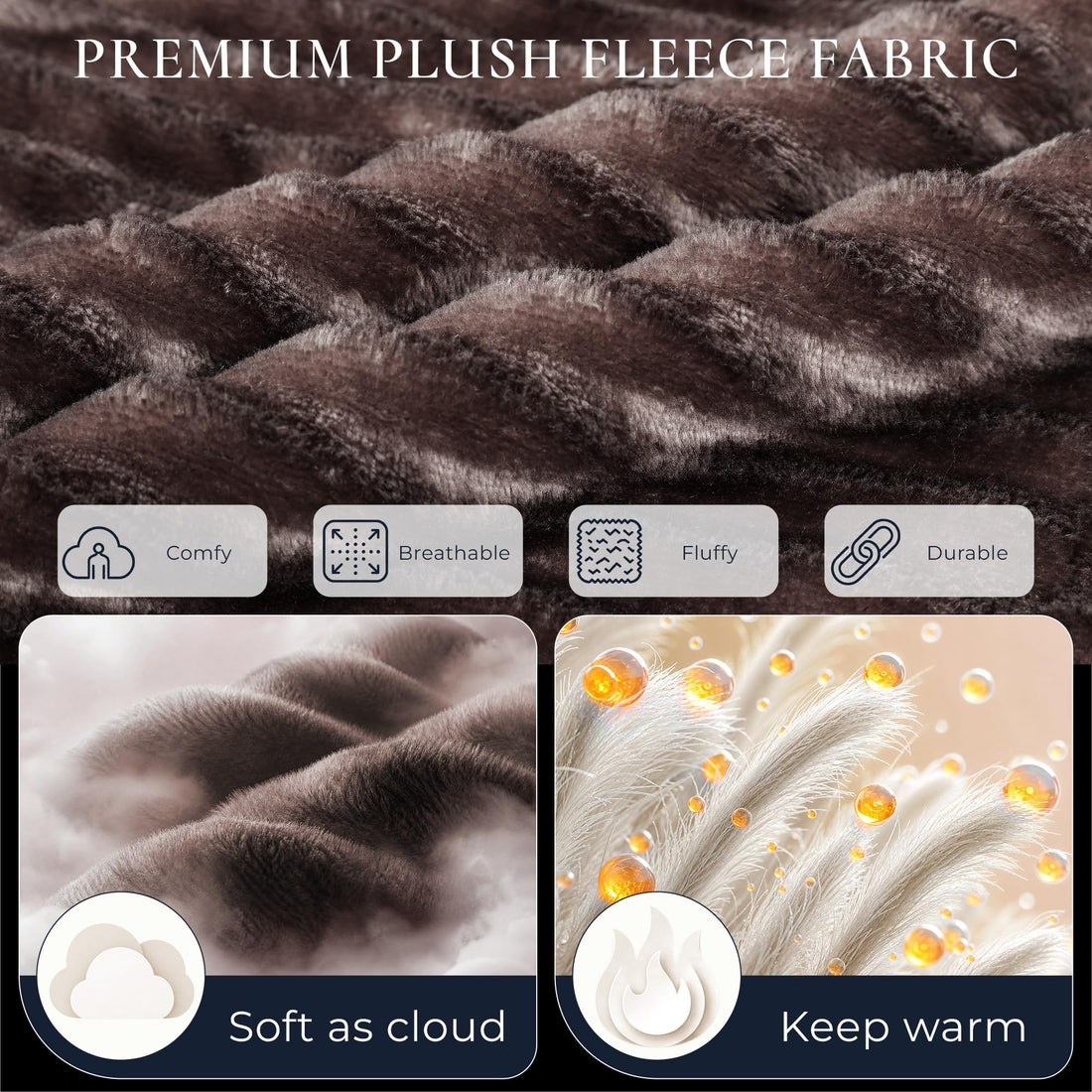 U2SKIIN Mens Fuzzy Plush Pajama Pants, Soft Fleece Fluffy Pj Bottoms Warm Cozy Sleep Lounge Pant for Men with Pockets