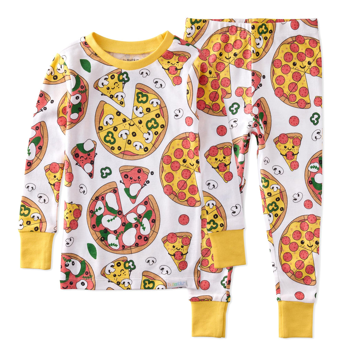 Butterblu Zen Snug-fit 2-Piece Pajamas 100% Organic Cotton Long Sleeve for Boys & Girls