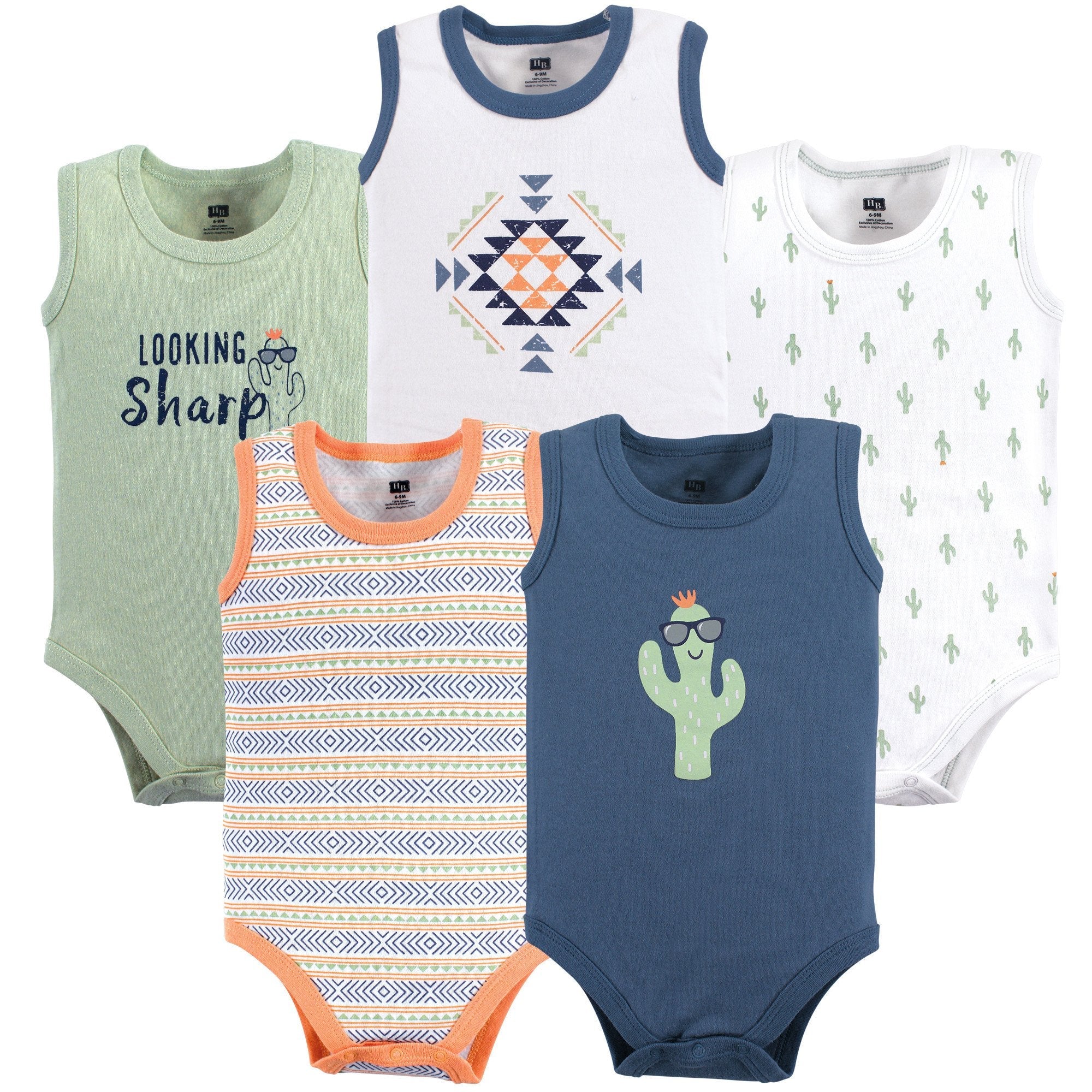 Hudson Baby Unisex Baby Cotton Sleeveless Bodysuits WEBE CLOTHING