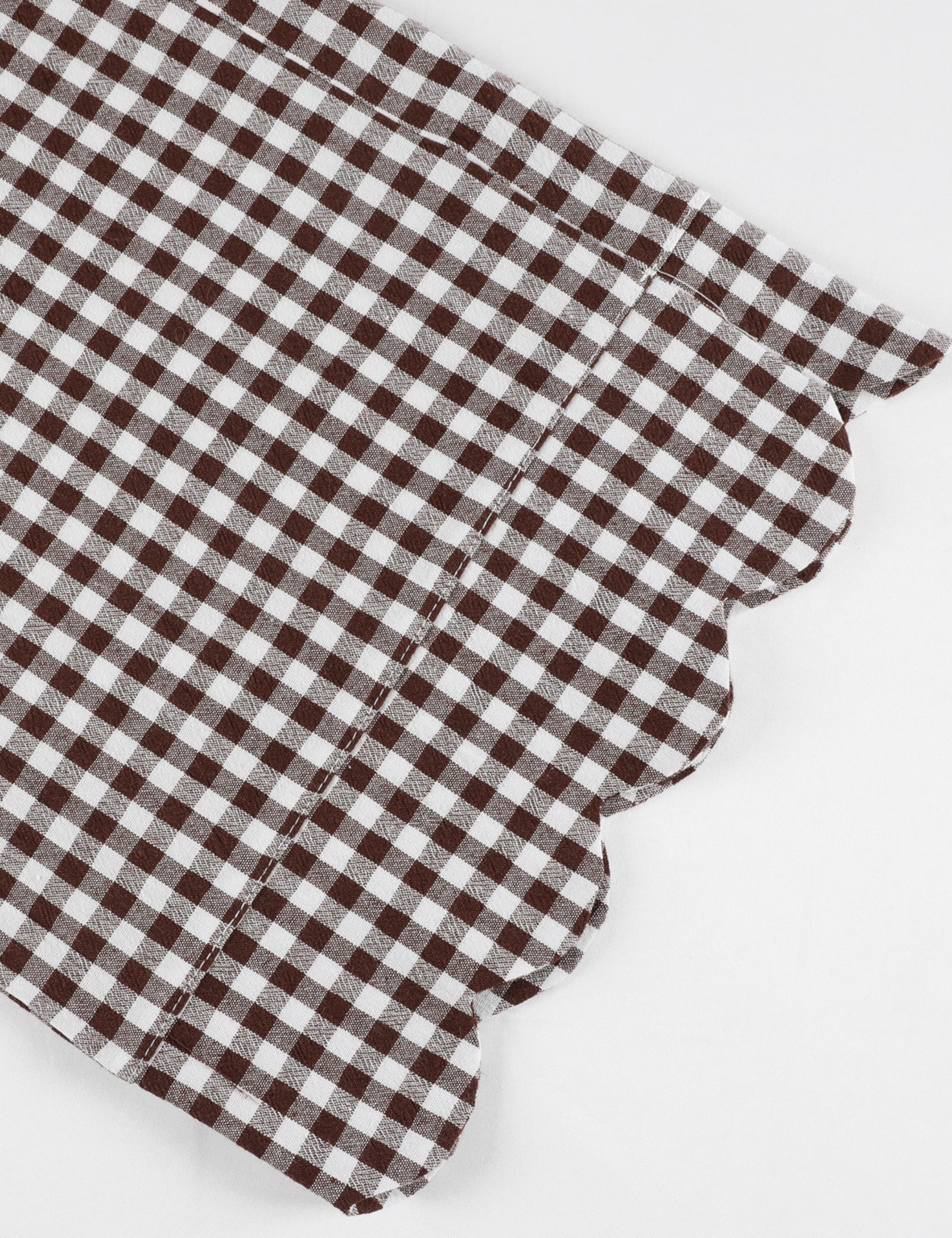 Tanming Womens Gingham 2 Piece Pajamas Sets Puff Sleeve Babydoll Shirt Ruffle Pants Pj Lounge Set Sleepwear WEBE CLOTHING