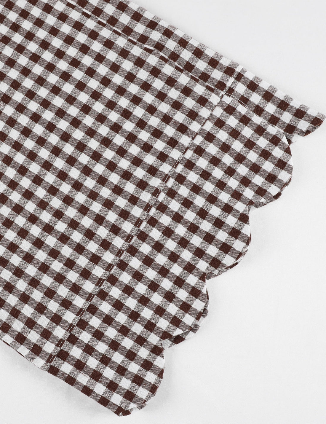 Tanming Womens Gingham 2 Piece Pajamas Sets Puff Sleeve Babydoll Shirt Ruffle Pants Pj Lounge Set Sleepwear WEBE CLOTHING