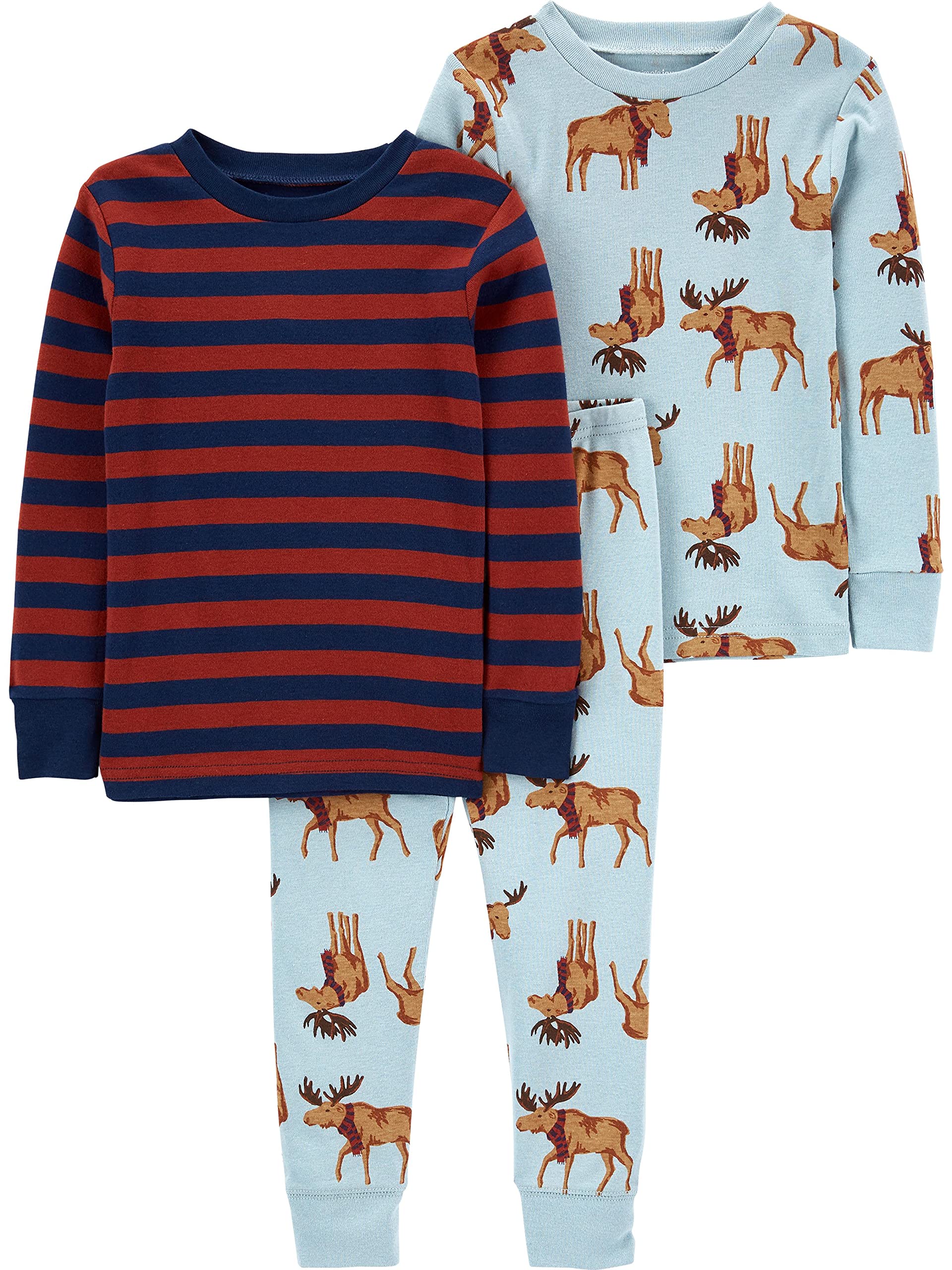 Simple Joys by Carter's Baby 3-Piece Snug-fit Cotton Holiday Pajama Set