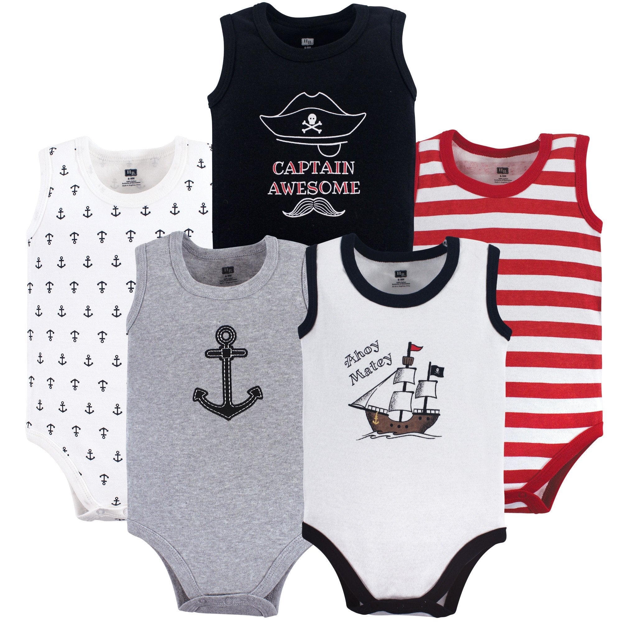 Hudson Baby Unisex Baby Cotton Sleeveless Bodysuits WEBE CLOTHING