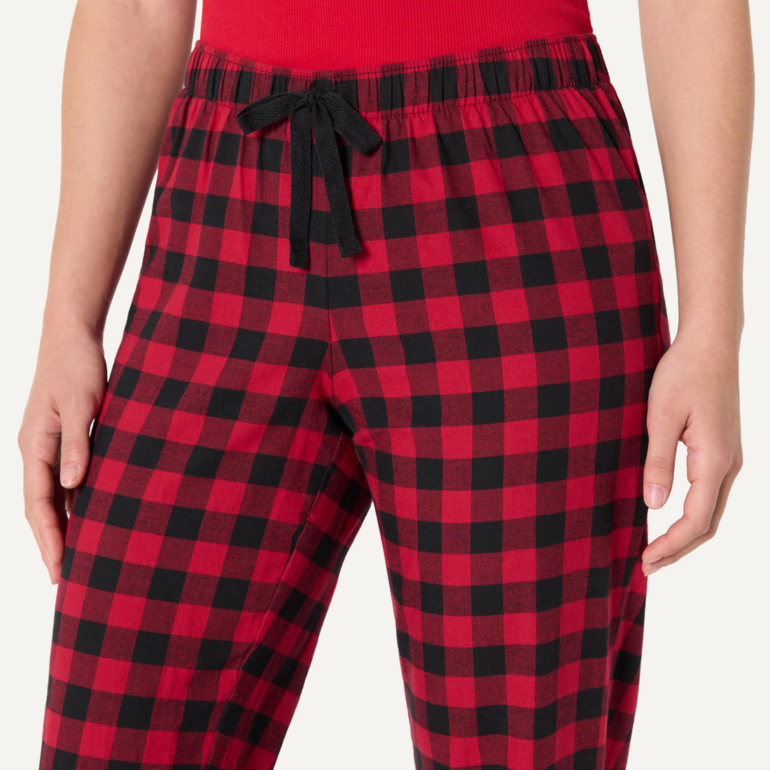 Amazon Essentials Women's Relaxed-Fit Brushed Flannel Pajama Sleep Pant with Drawstring