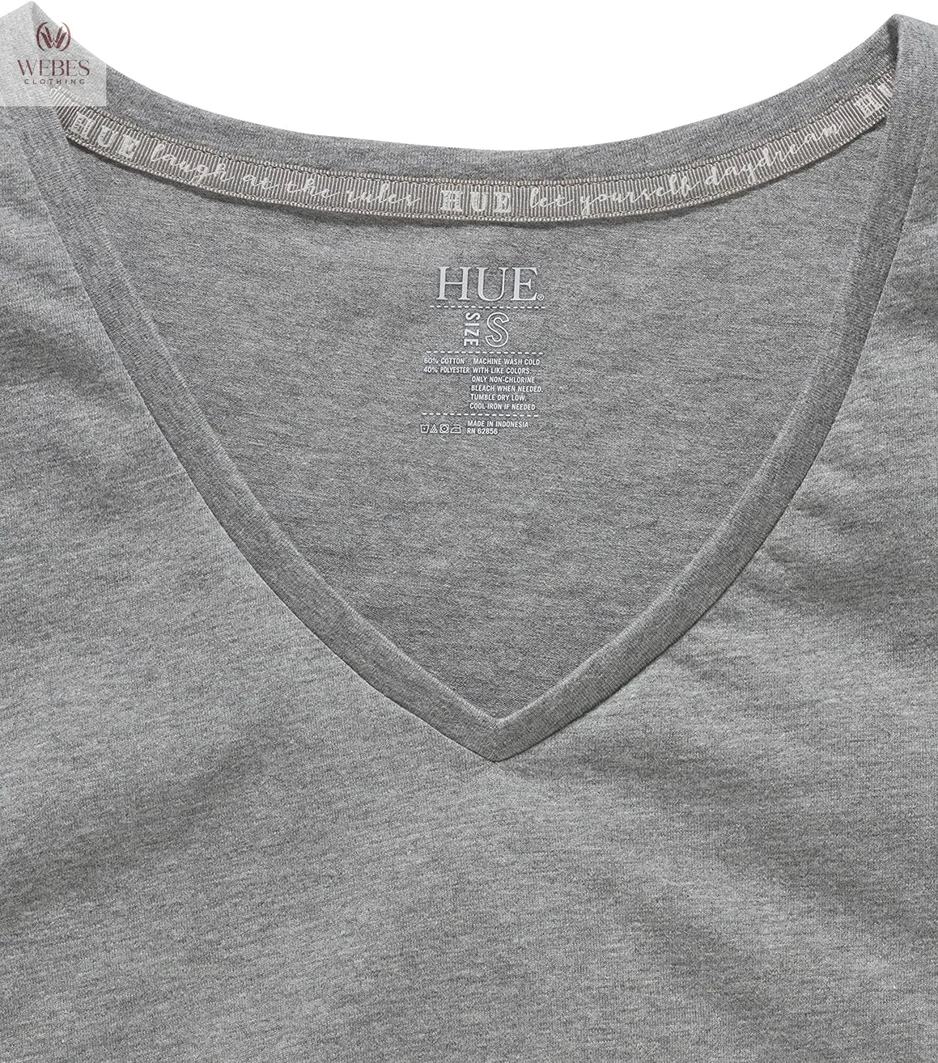 HUE Womens Sleepwell Basic Short Sleeve V-Neck T-Shirt for Lounging Or Sleeping, Made with Temperature Regulating Technology