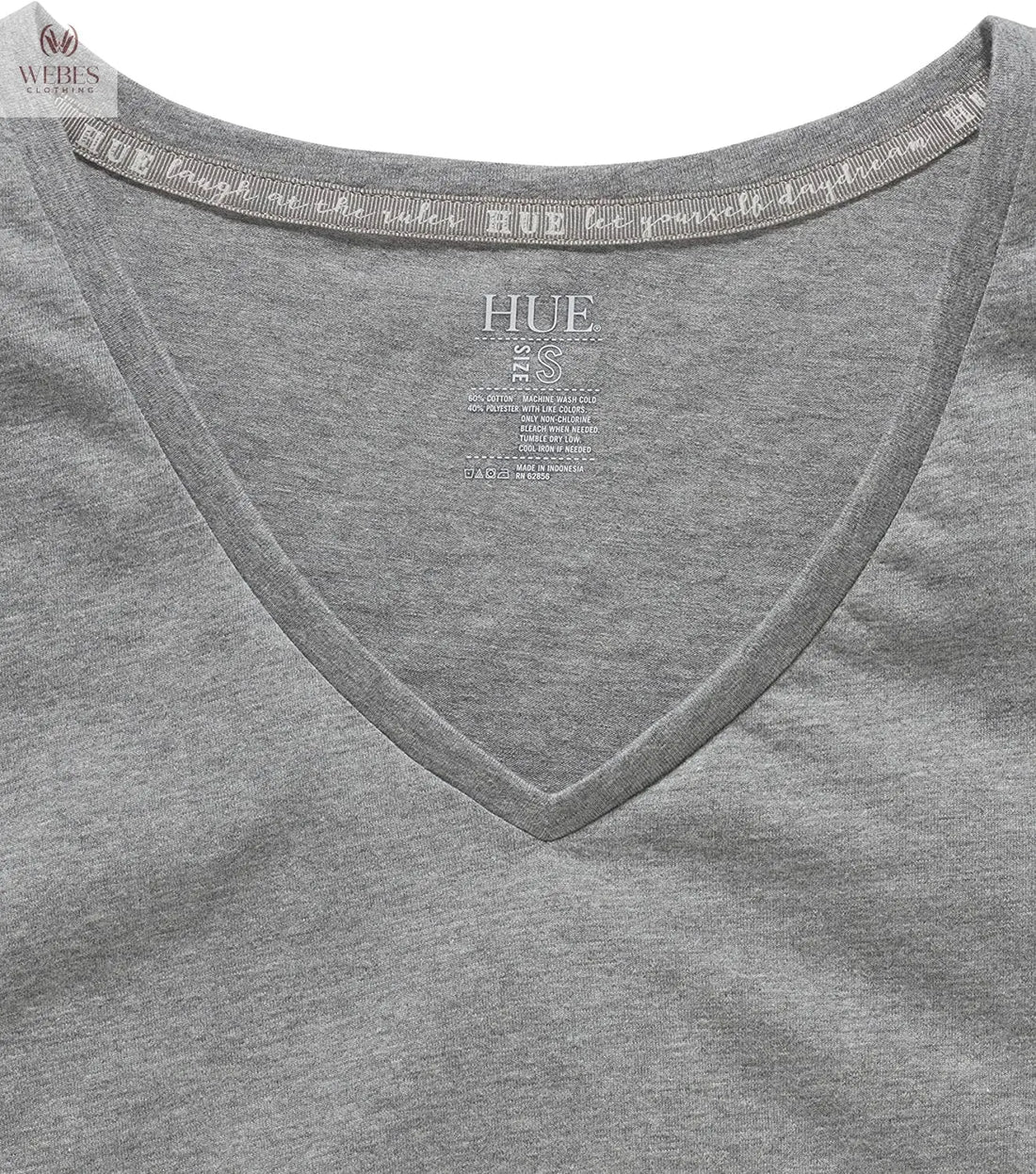 HUE Womens Sleepwell Basic Short Sleeve V-Neck T-Shirt for Lounging Or Sleeping, Made with Temperature Regulating Technology