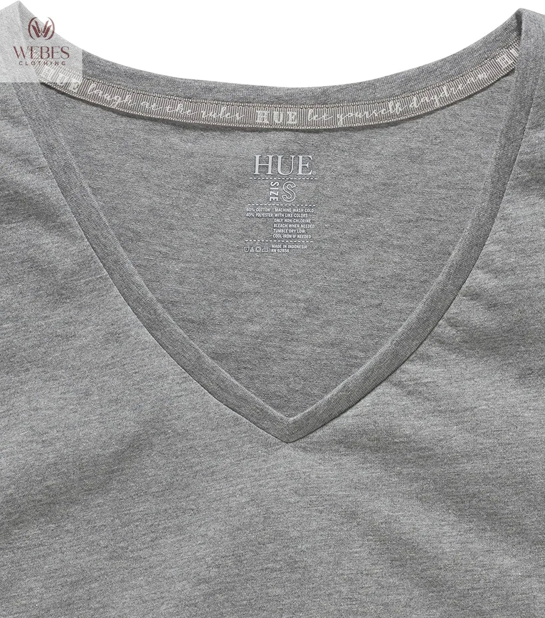 HUE Womens Sleepwell Basic Short Sleeve V-Neck T-Shirt for Lounging Or Sleeping, Made with Temperature Regulating Technology