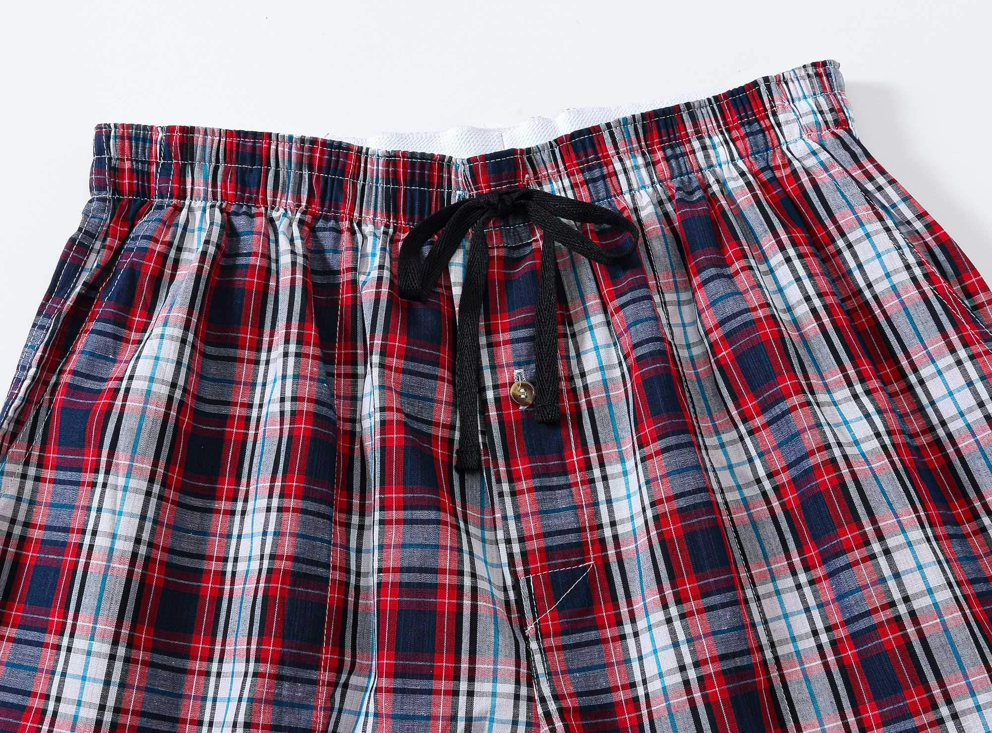 MoFiz Men's Pajama Pants Ultra Lightweight Pjs Bottoms Sleepwear Bottom Pants with Pocket Drawstring 3-Pack
