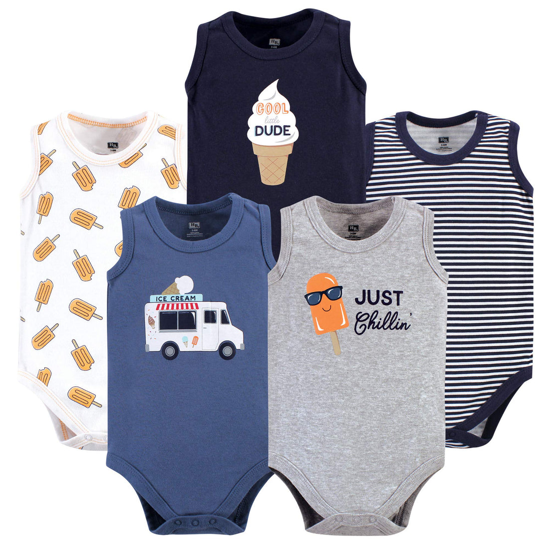 Hudson Baby Unisex Baby Cotton Sleeveless Bodysuits WEBE CLOTHING