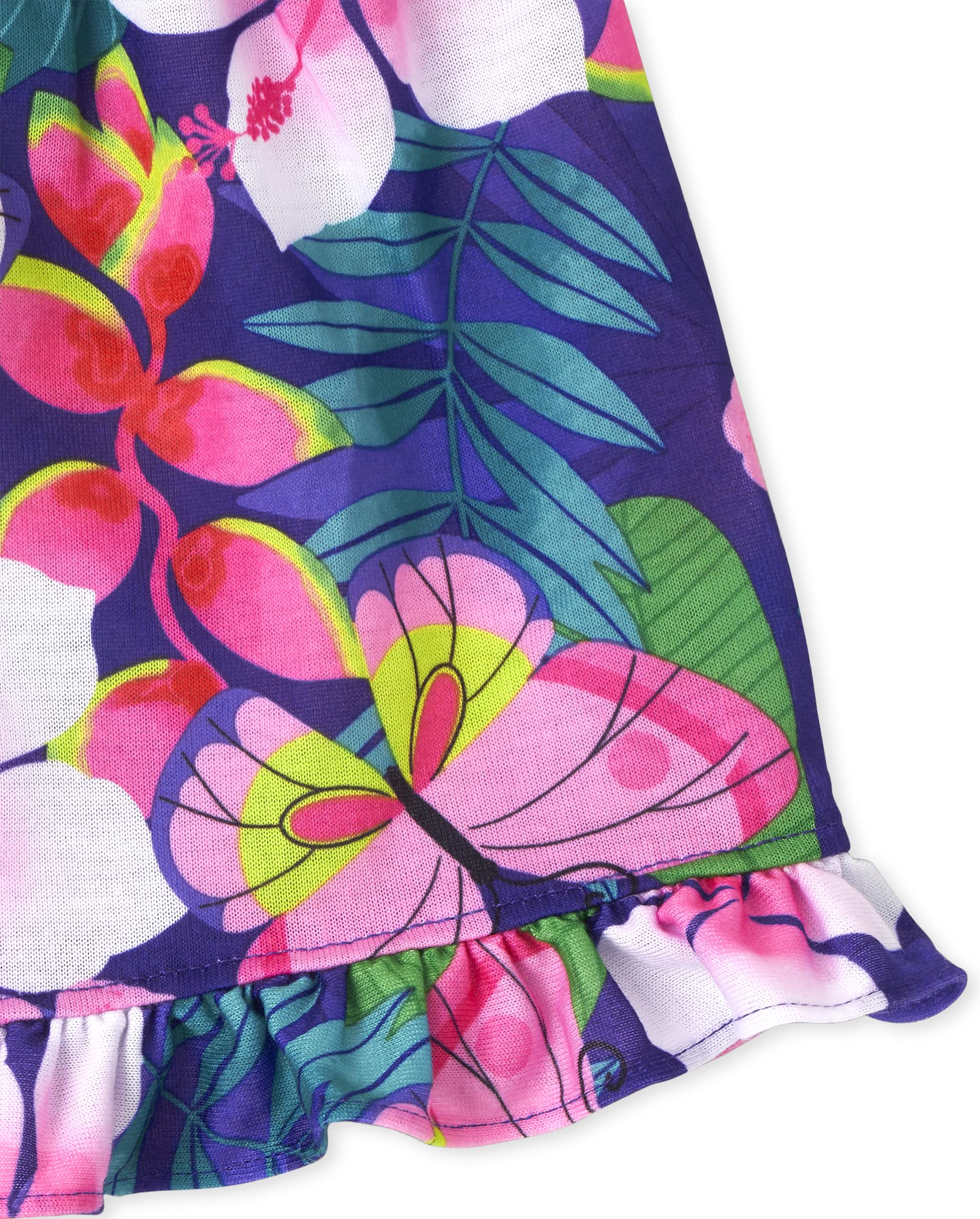 The Children's Place girls Sleeveless Tank Top and Short 2 Piece Pajama Set