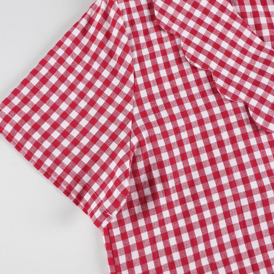 Tanming Womens Gingham 2 Piece Pajamas Sets Puff Sleeve Babydoll Shirt Ruffle Pants Pj Lounge Set Sleepwear WEBE CLOTHING