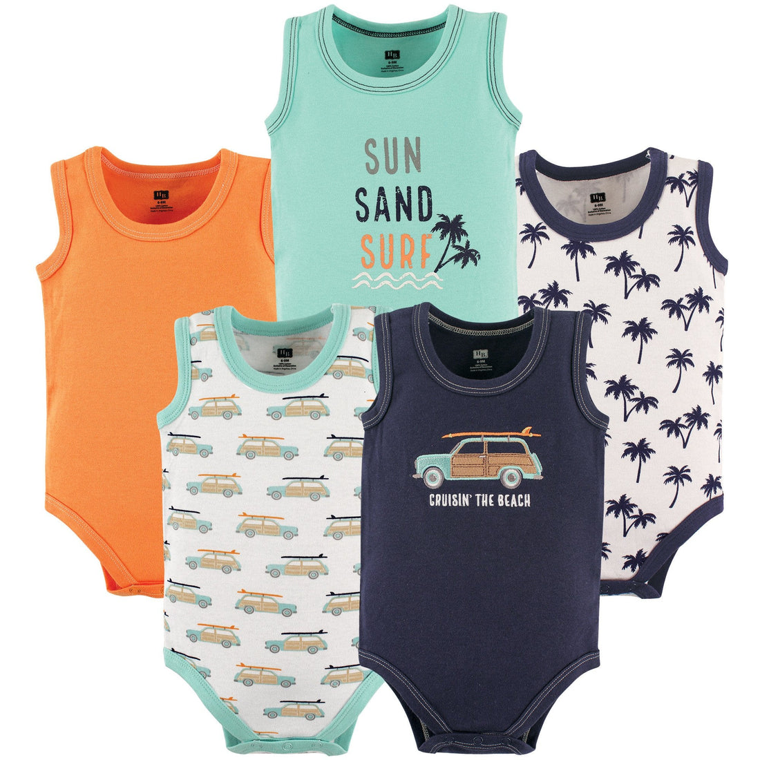 Hudson Baby Unisex Baby Cotton Sleeveless Bodysuits WEBE CLOTHING